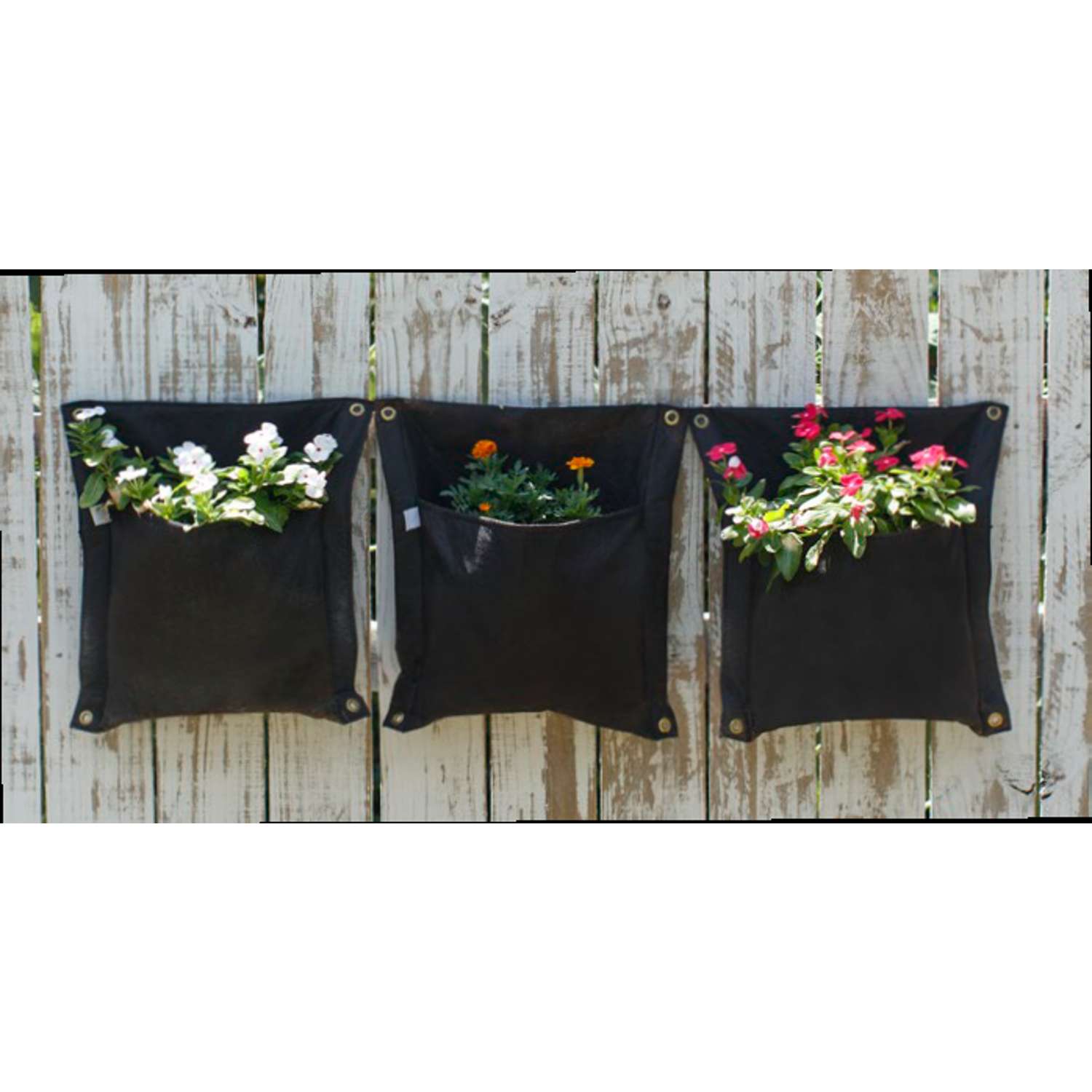  Smart Pot WallFlowers 18 In. H X 16 In. W Geo-Thermal Fabric Grow Bag Planter Black