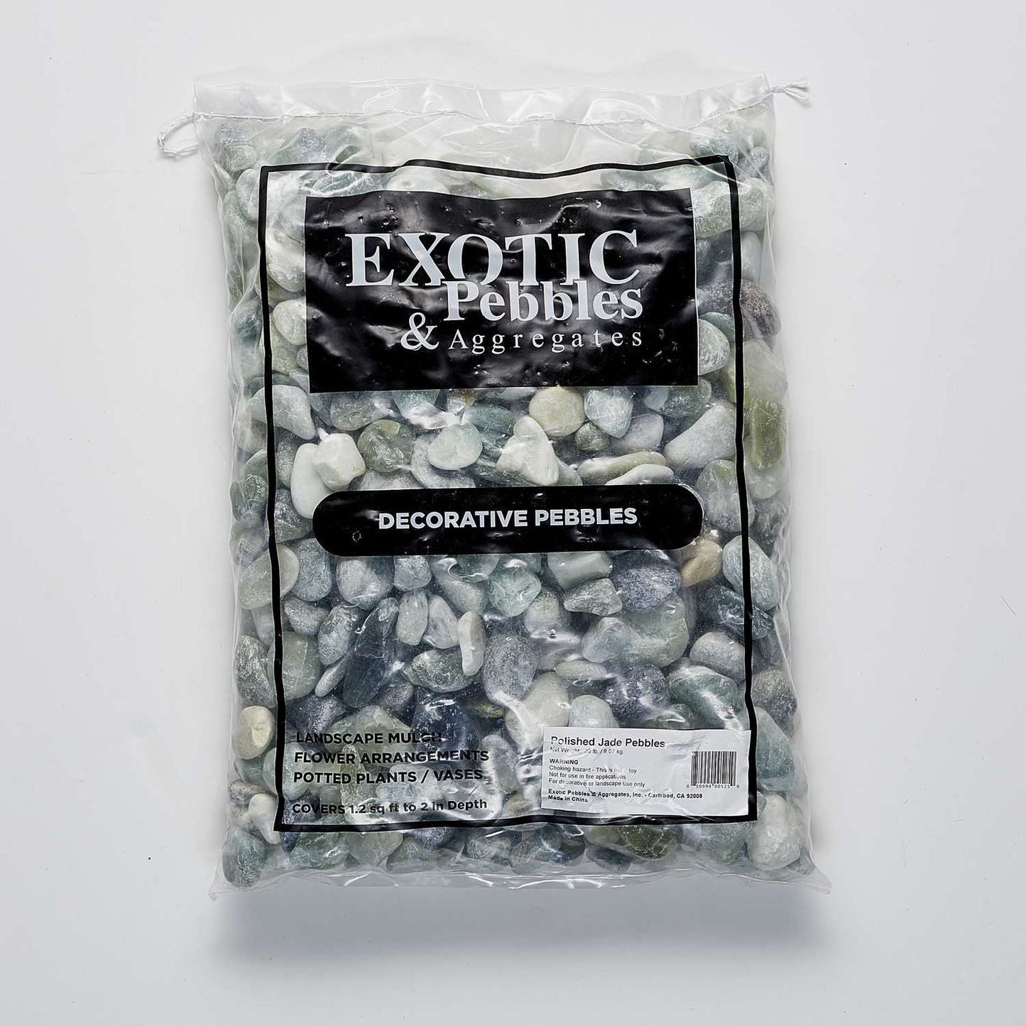  Exotic Pebbles & Aggregates Jade Stone Deco Pebbles 20 Lb