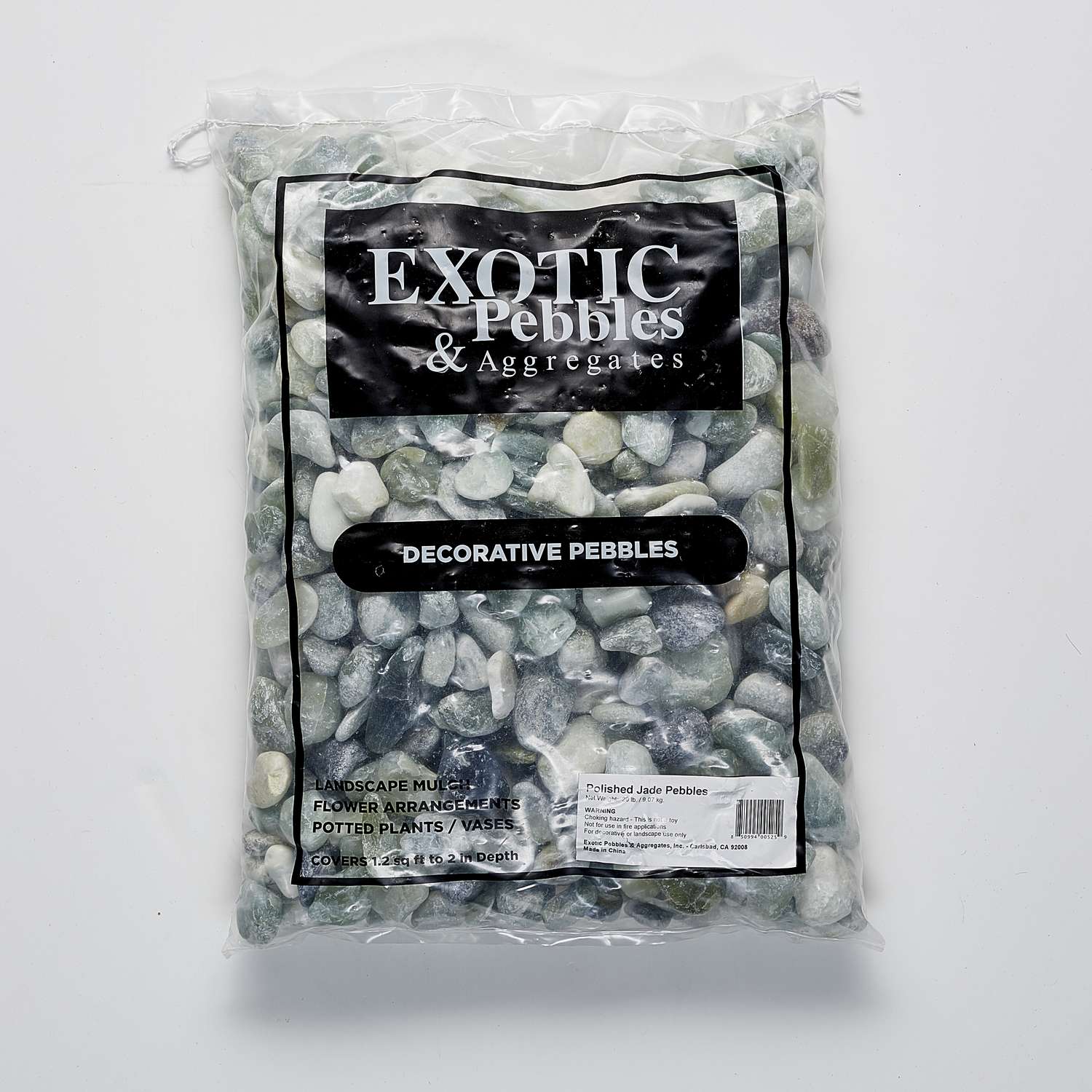  Exotic Pebbles & Aggregates Jade Stone Deco Pebbles 20 Lb