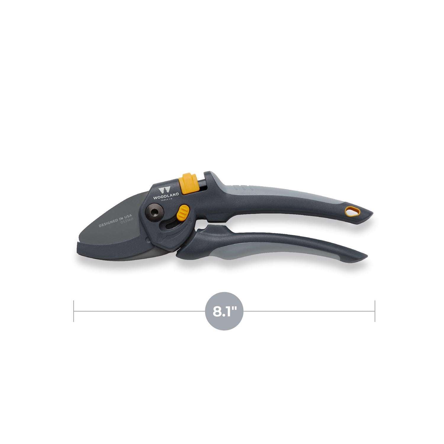 WOODLAND TOOLS High Carbon Steel Anvil Hand Pruner