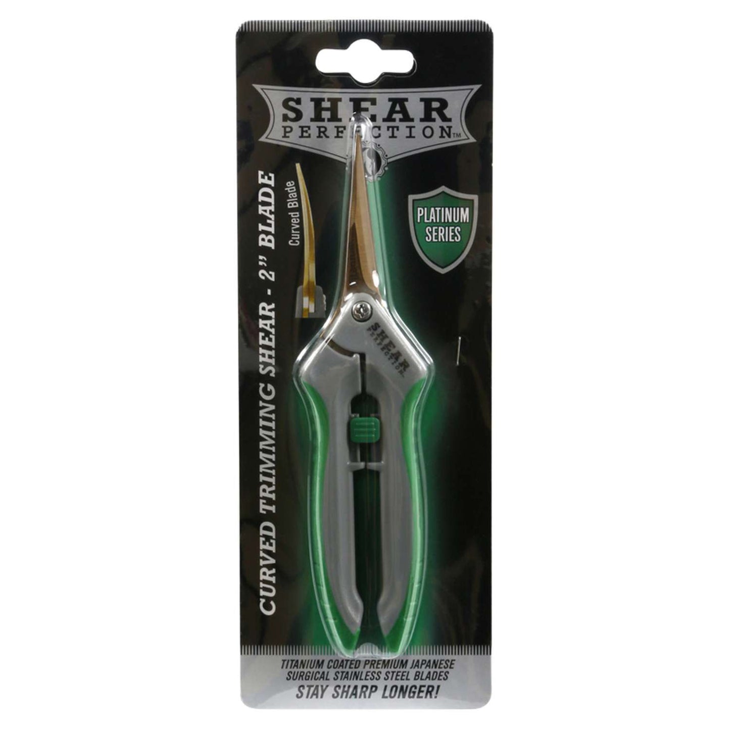  Shear Perfection Platinum Stainless Steel Curved Trimming Shear
