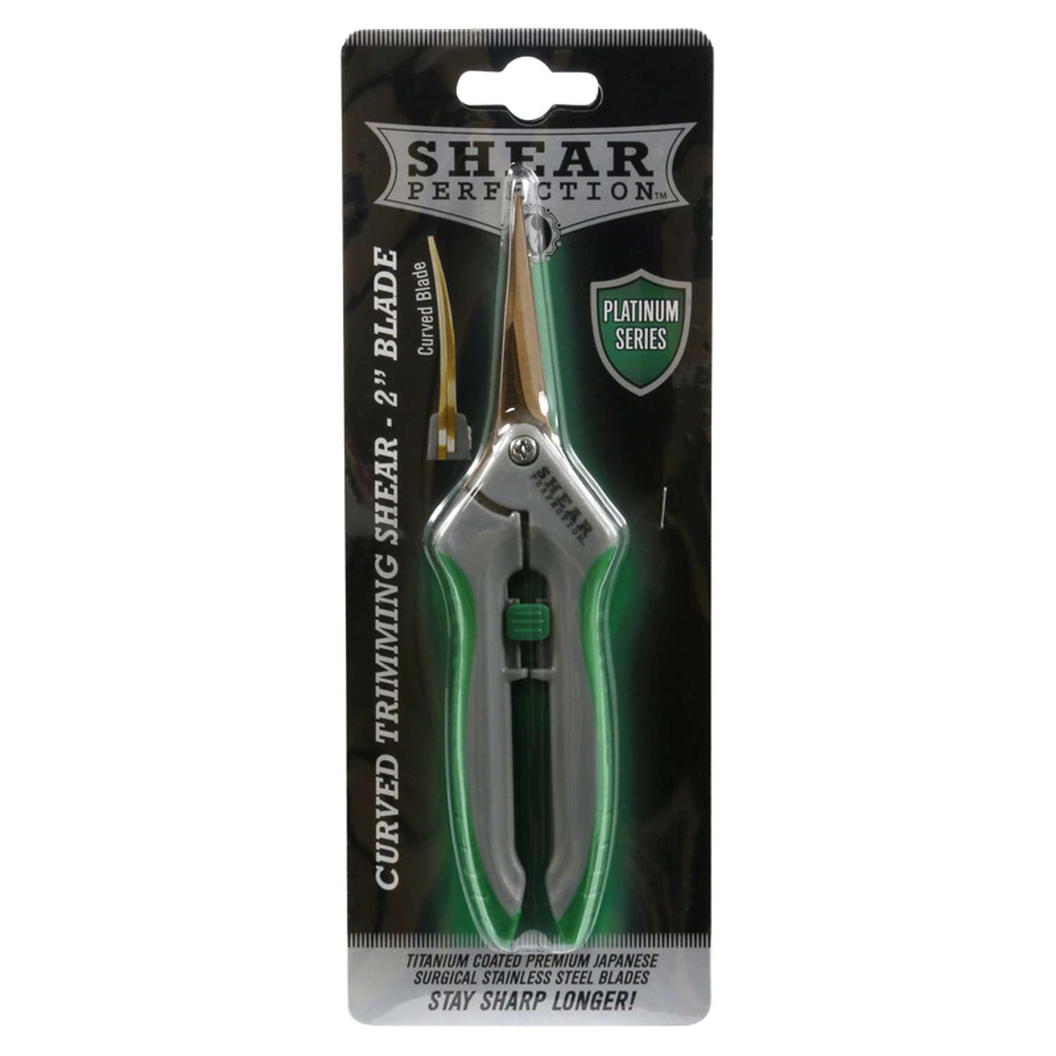  Shear Perfection Platinum Stainless Steel Curved Trimming Shear