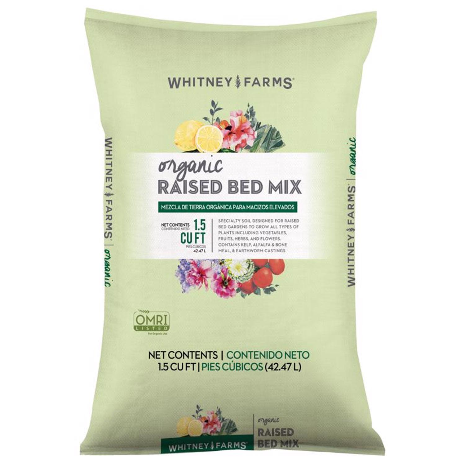  Whitney Farms Organic Fruit And Vegetable Raised Bed Mix 1.5 Cu Ft