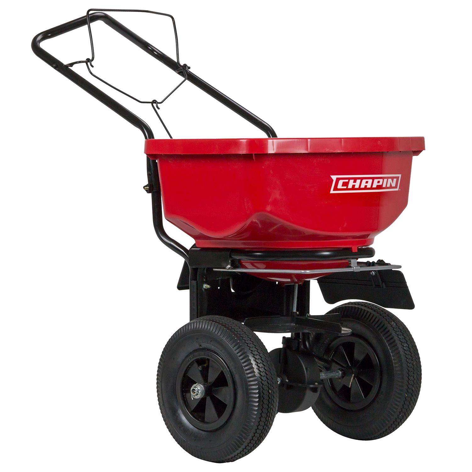  Chapin 100 In. W Broadcast Push Lawn Spreader For Fertilizer 80 Lb