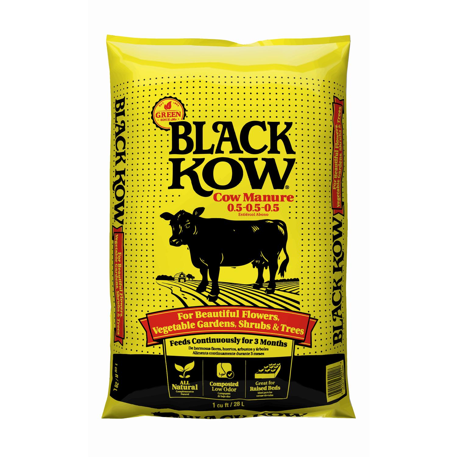  Black Kow Organic Cow Manure 1 Cu Ft