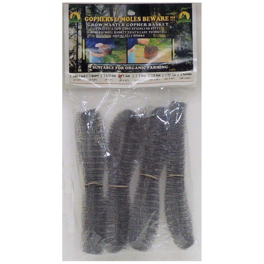  Grow Master 9 In. W Gray Stainless Steel Gopher Wire Basket
