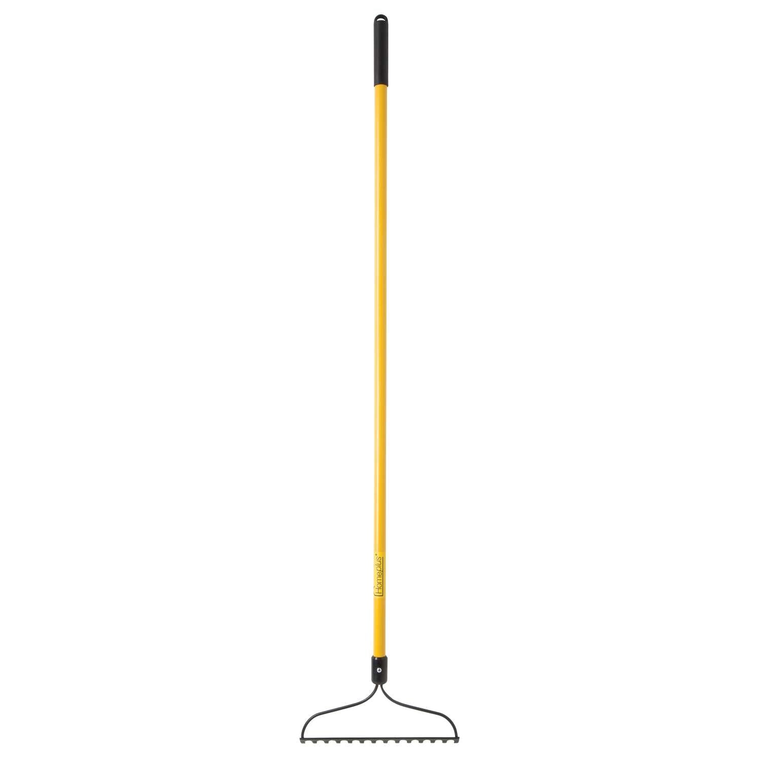 Home Plus+ 61 In. 14 Tine Steel Bow Rake Fiberglass Handle