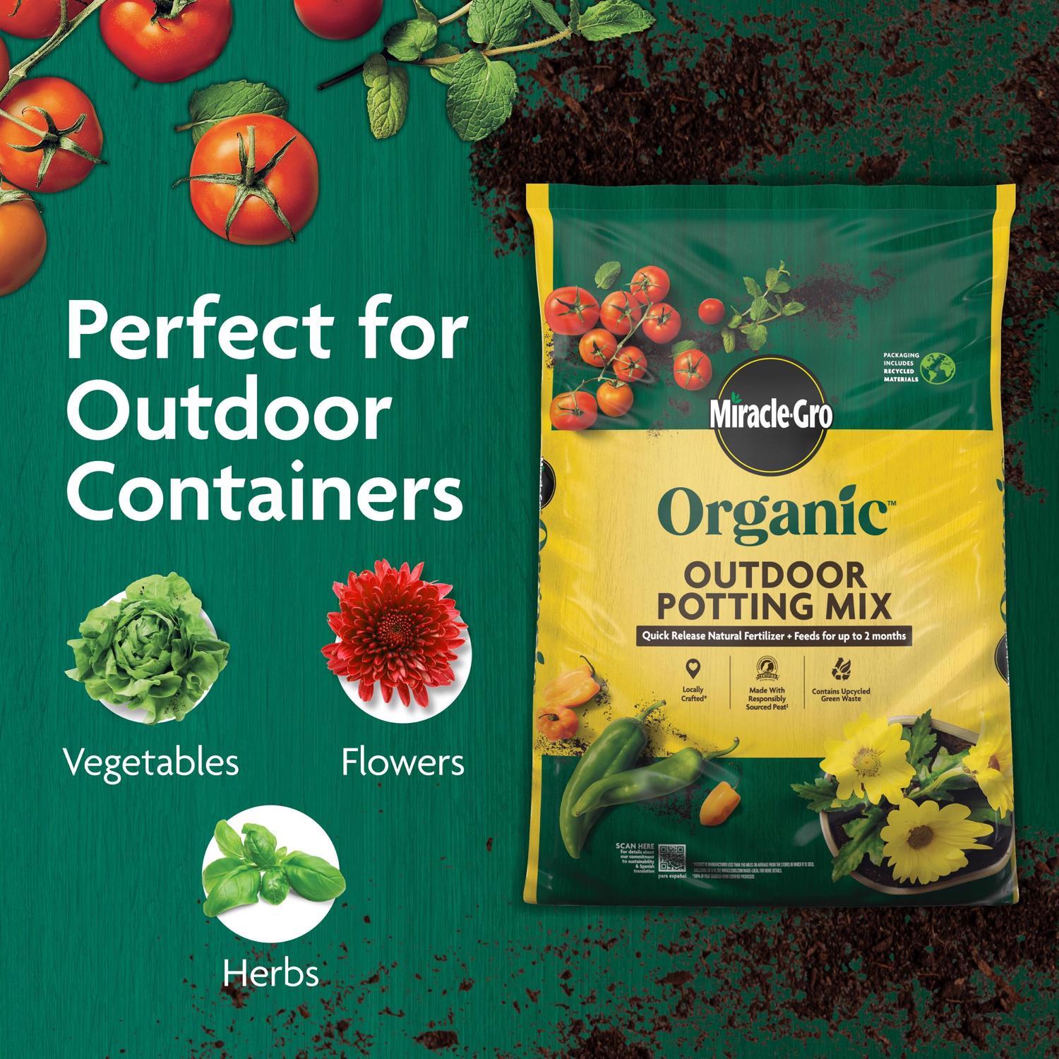  Miracle-Gro Organic All Purpose Potting Mix 25 Qt