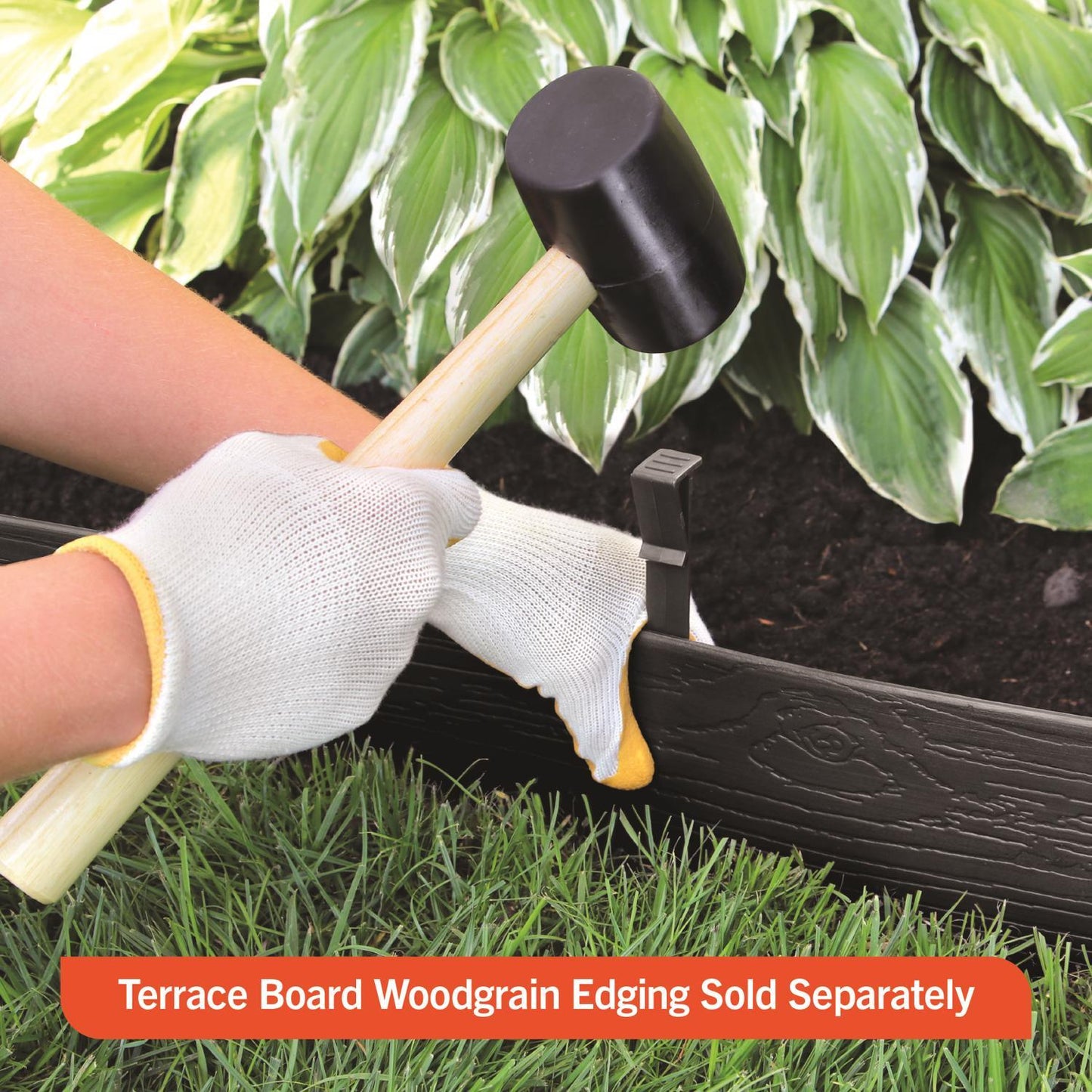  Master Mark Terrace Board 10 In. H Plastic Black Stake Kit