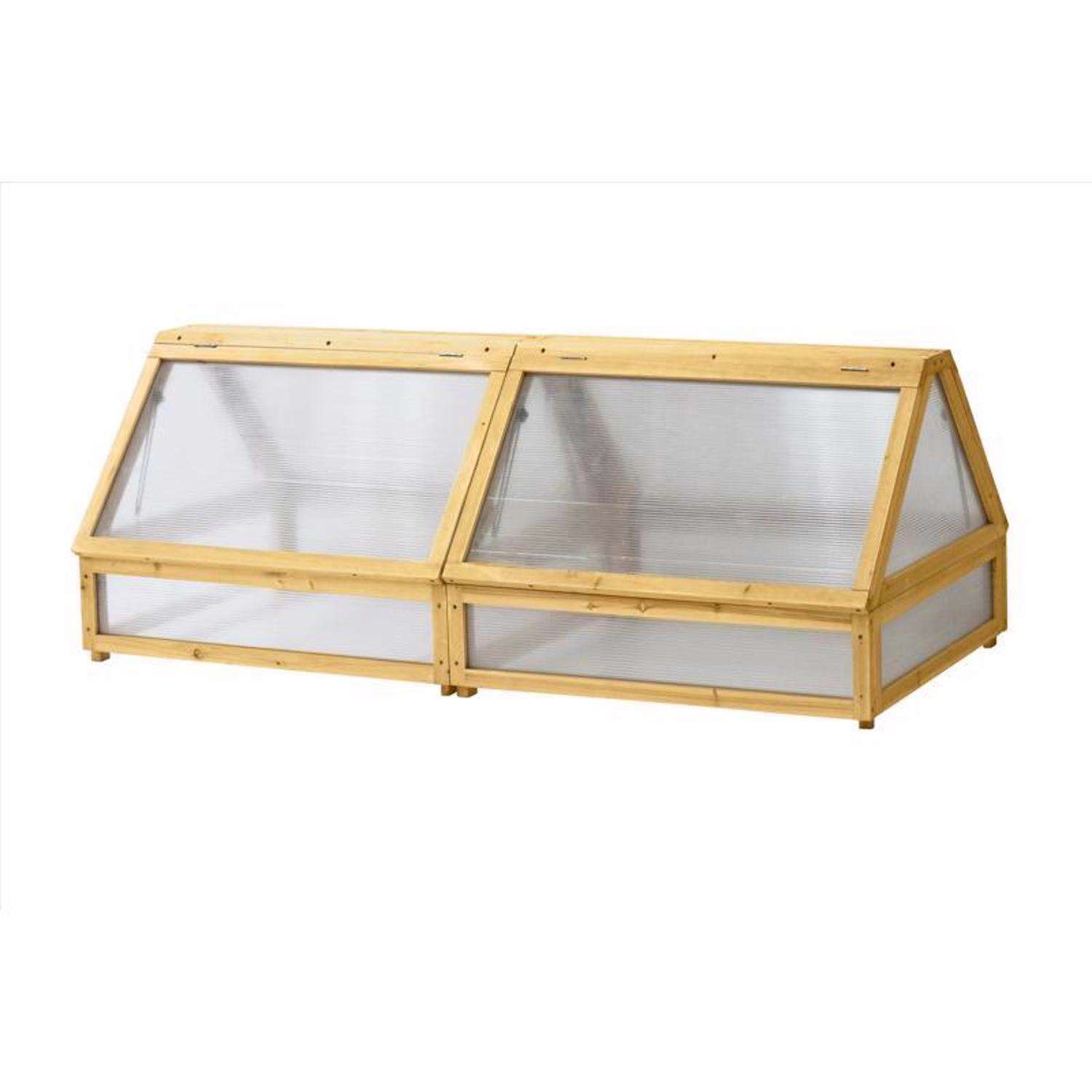 VegTrug Cold Frame Natural 26 In. H X 71 In. W Raised Bed Greenhouse