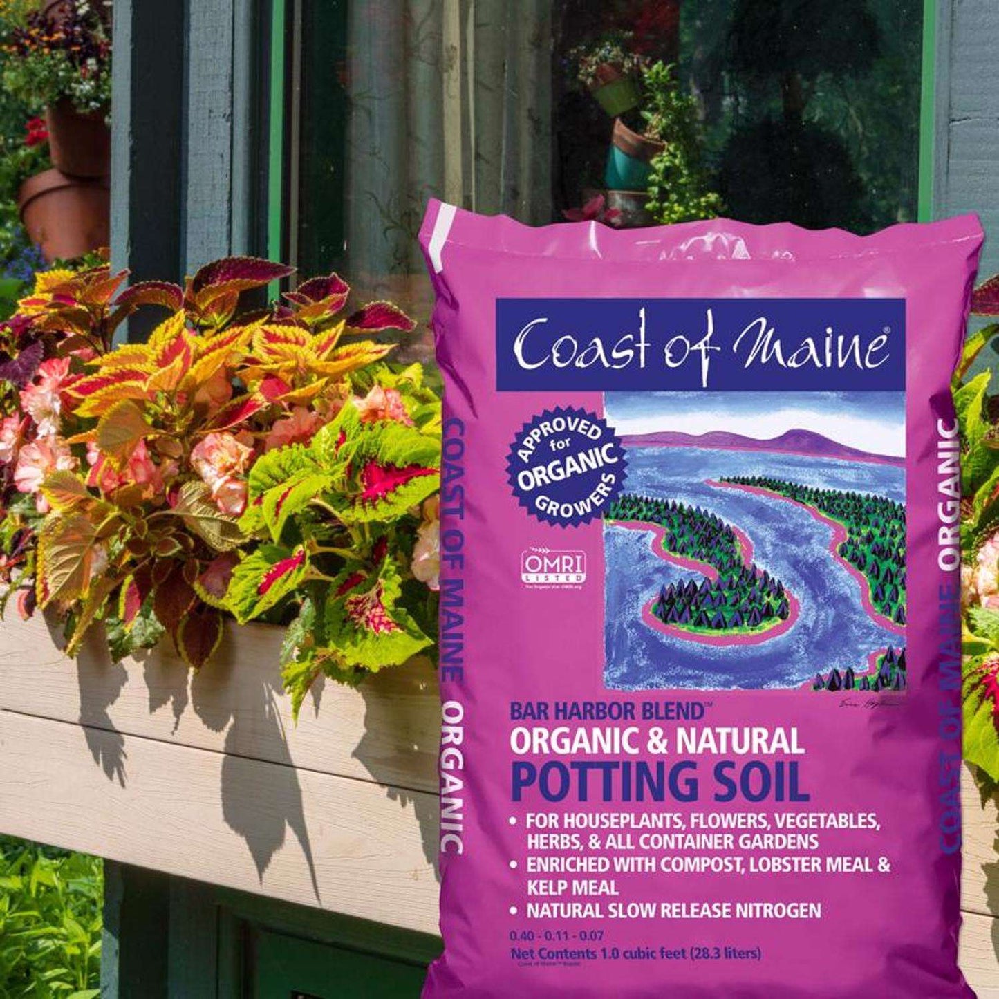  Coast Of Maine Bar Harbor Blend Organic Flower And Plant Potting Soil 1 Cu Ft