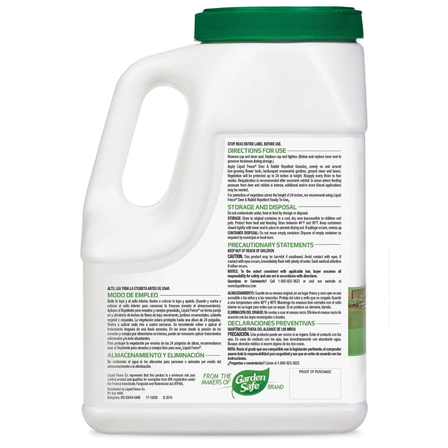  Liquid Fence Animal Repellent Granules For Deer And Rabbits 5 Lb