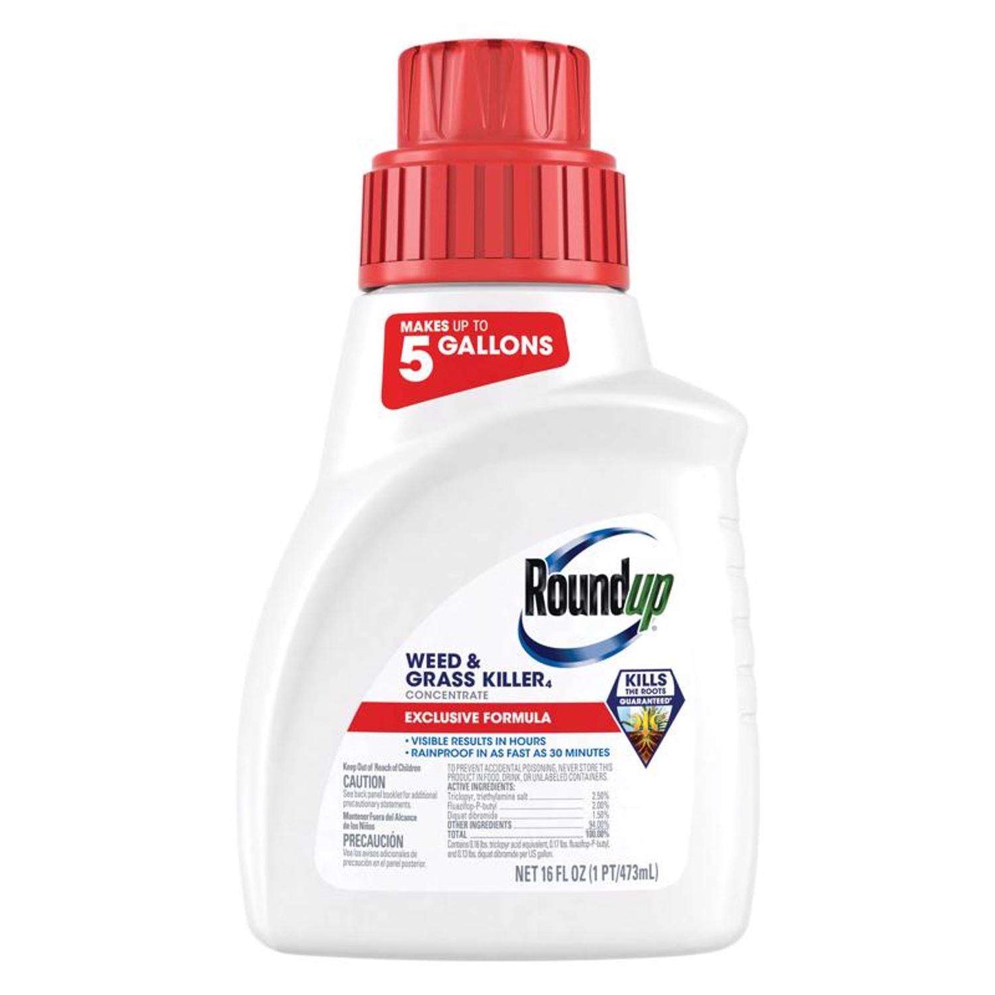  Roundup Weed And Grass Killer Concentrate 16 Oz