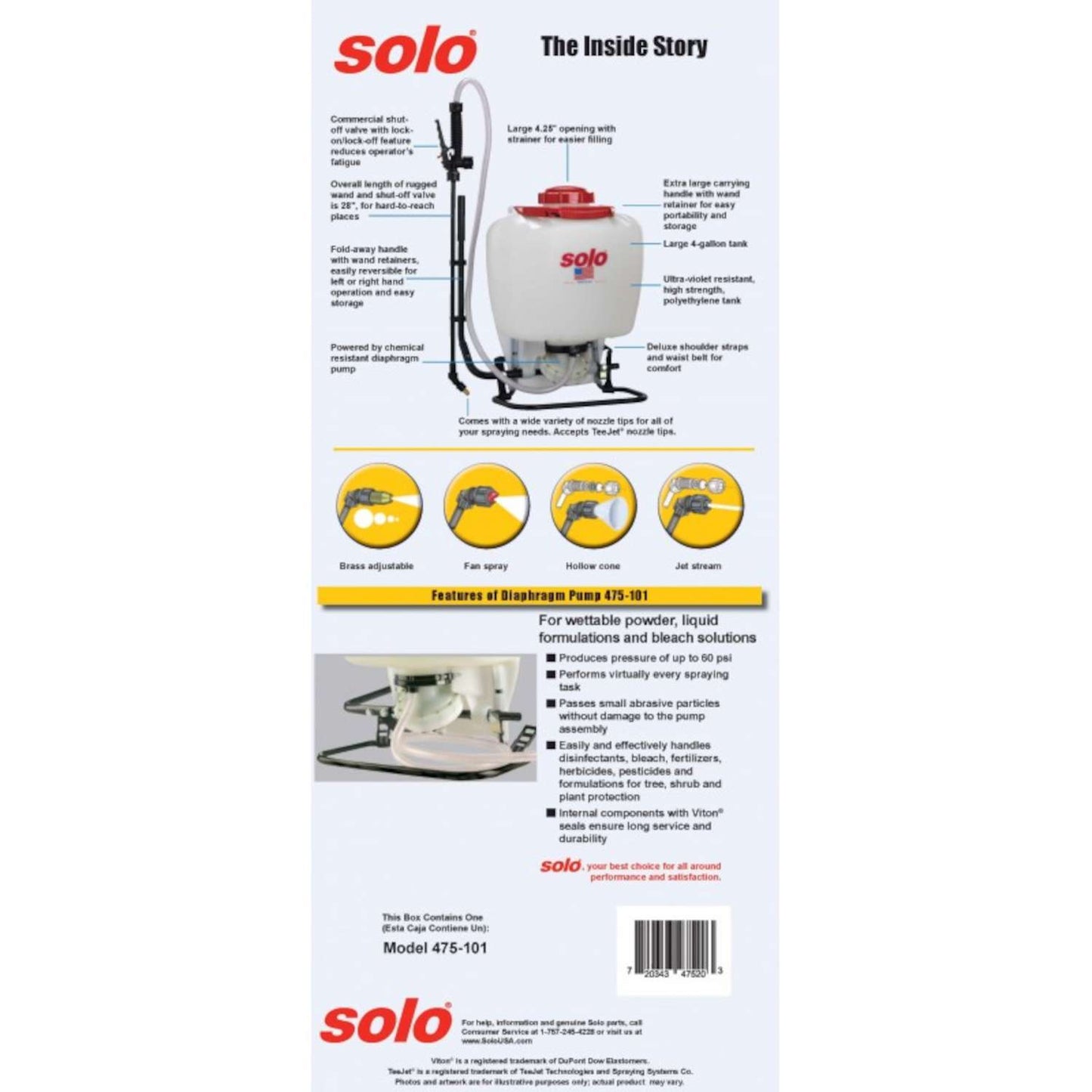  Solo 4 Gal Backpack Sprayer