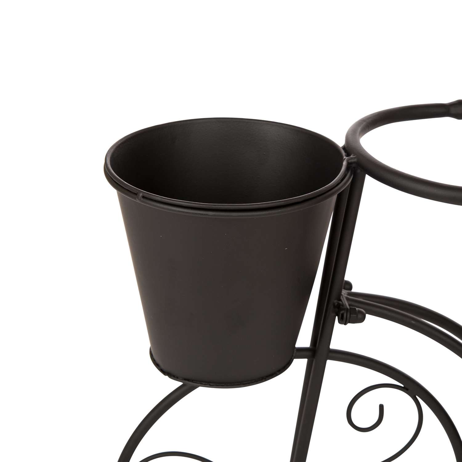 Glitzhome 20.75 In. H X 20 In. W X 7.25 In. D Metal Bicycle Garden Planter Black
