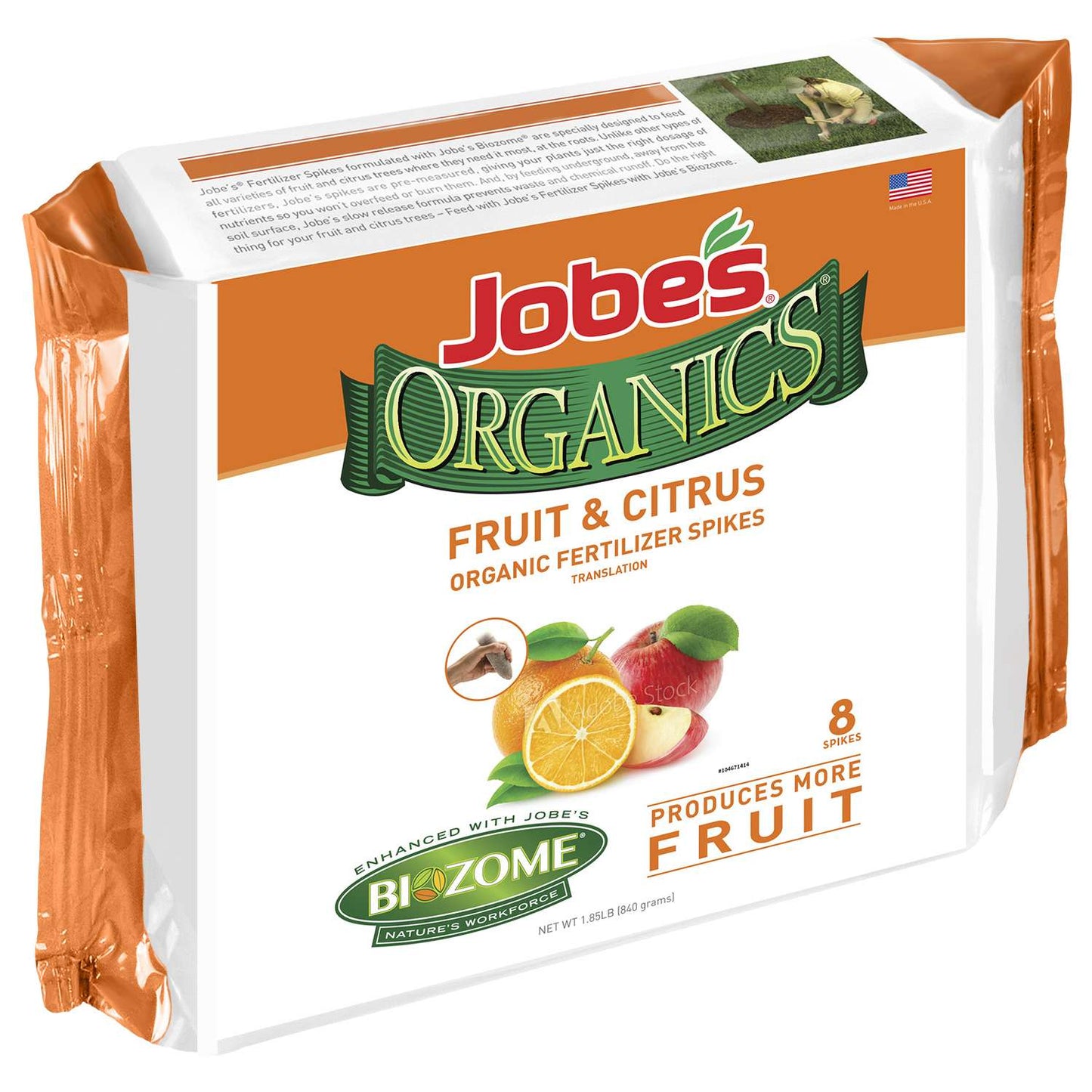  Jobe's Organic 4-6-6 Plant Fertilizer 8 Pk