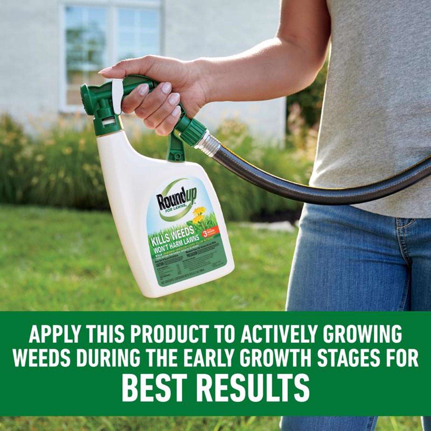  Roundup Weed Killer RTS Hose-End Concentrate 32 Oz