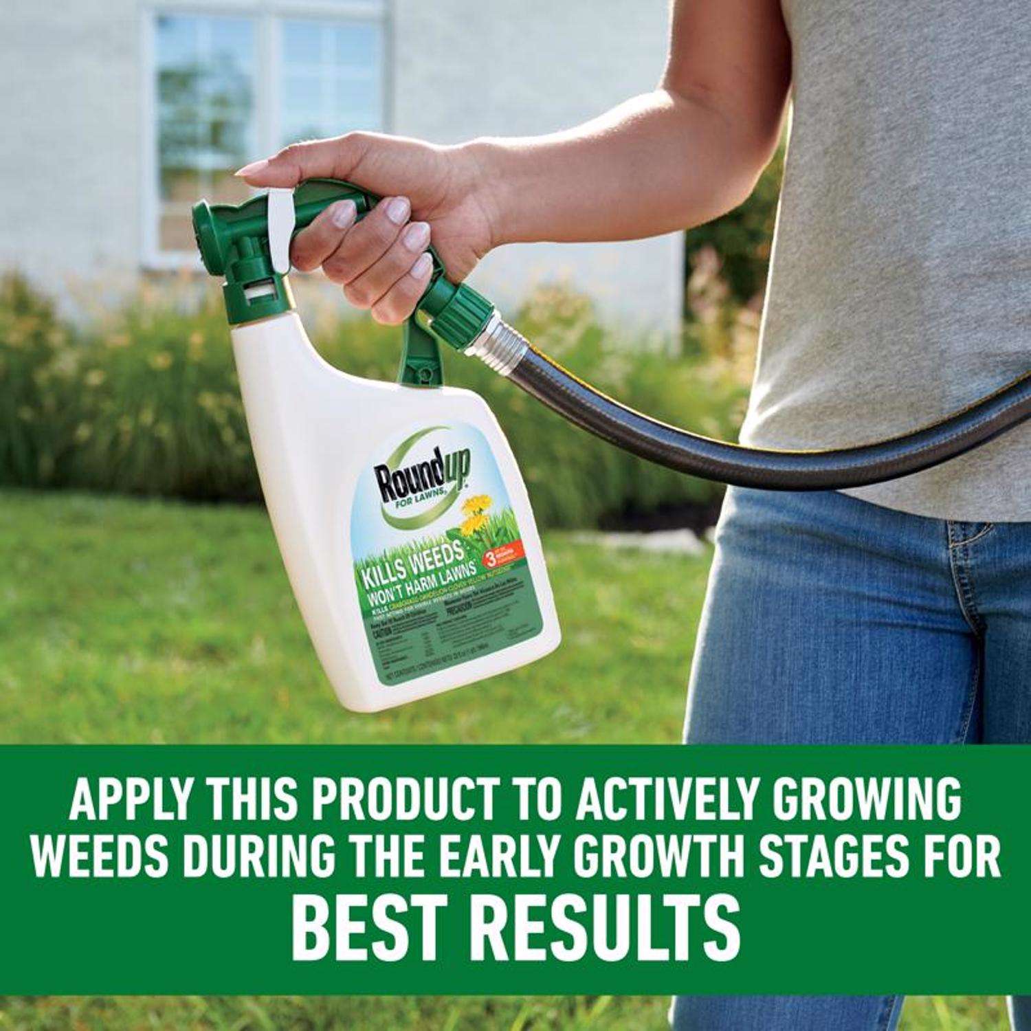  Roundup Weed Killer RTS Hose-End Concentrate 32 Oz