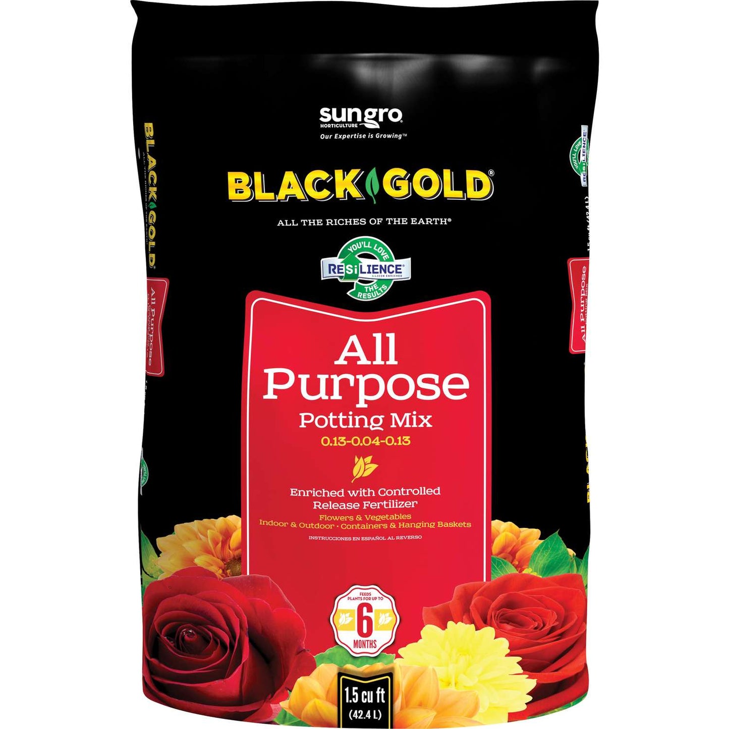  Black Gold All Purpose Potting Mix 1.5 Cu Ft