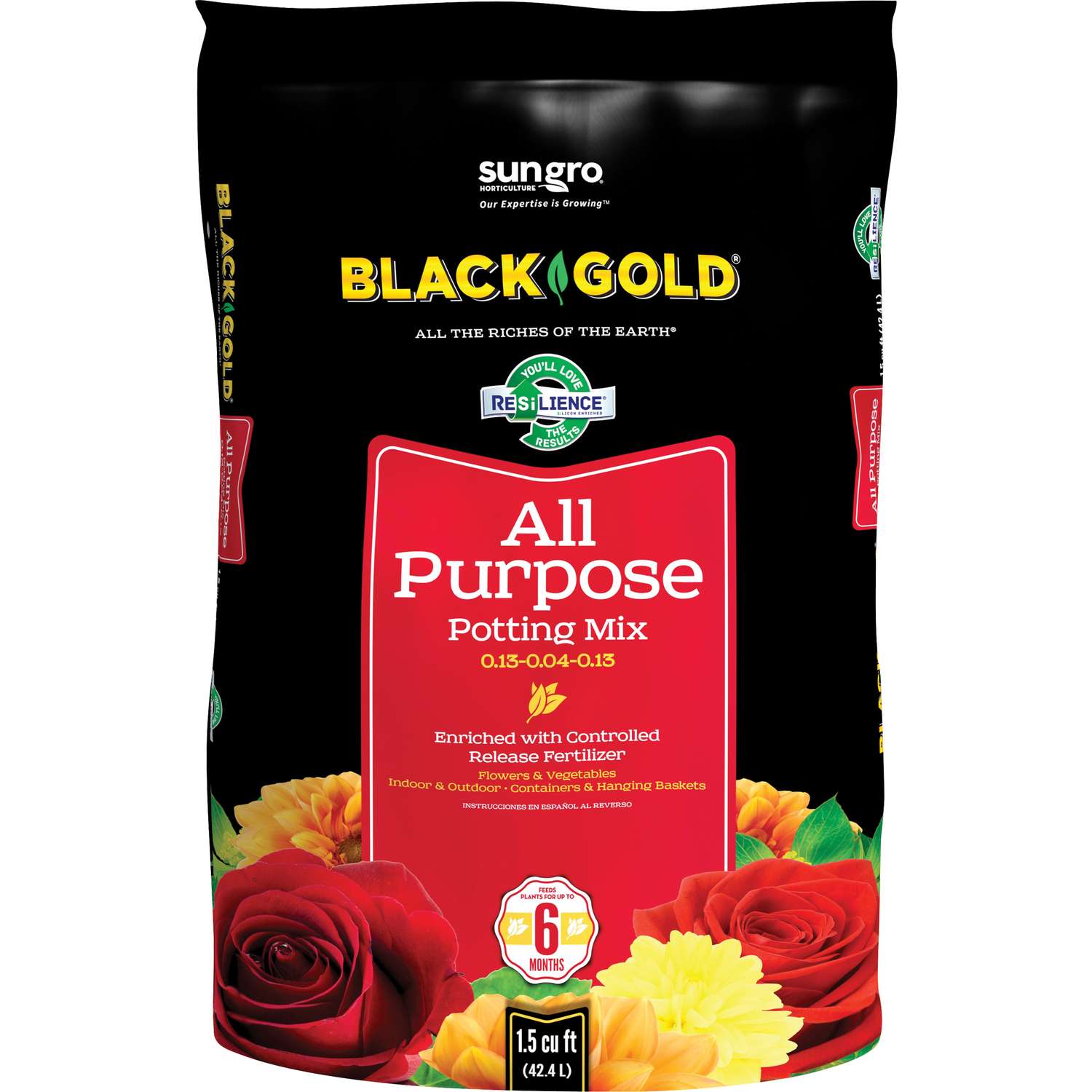  Black Gold All Purpose Potting Mix 1.5 Cu Ft