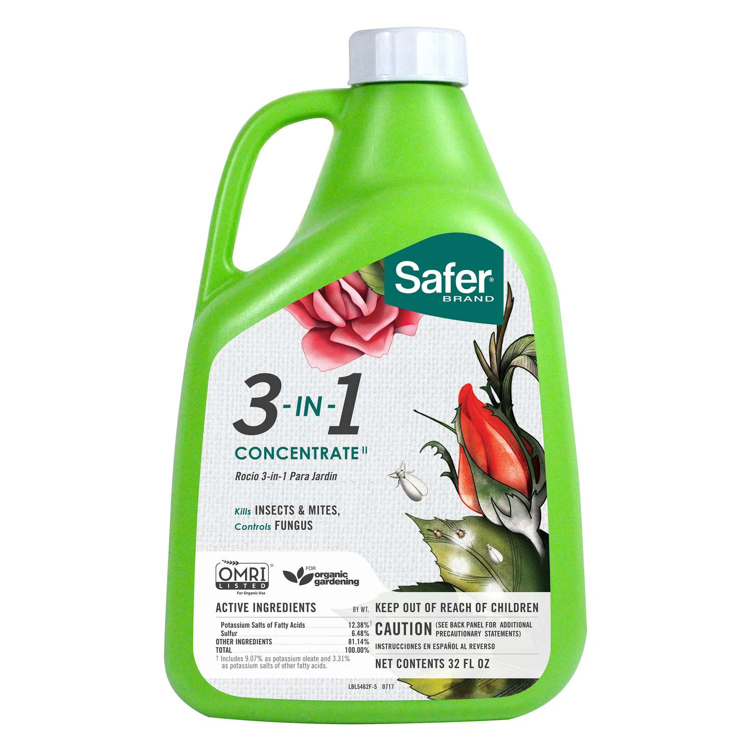  Safer Brand Organic Concentrated Liquid Fungicide/Disease/Insect Control 32 Oz