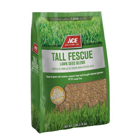  Ace Green Turf Tall Fescue Grass Sun Or Shade Grass Seed 3 Lb