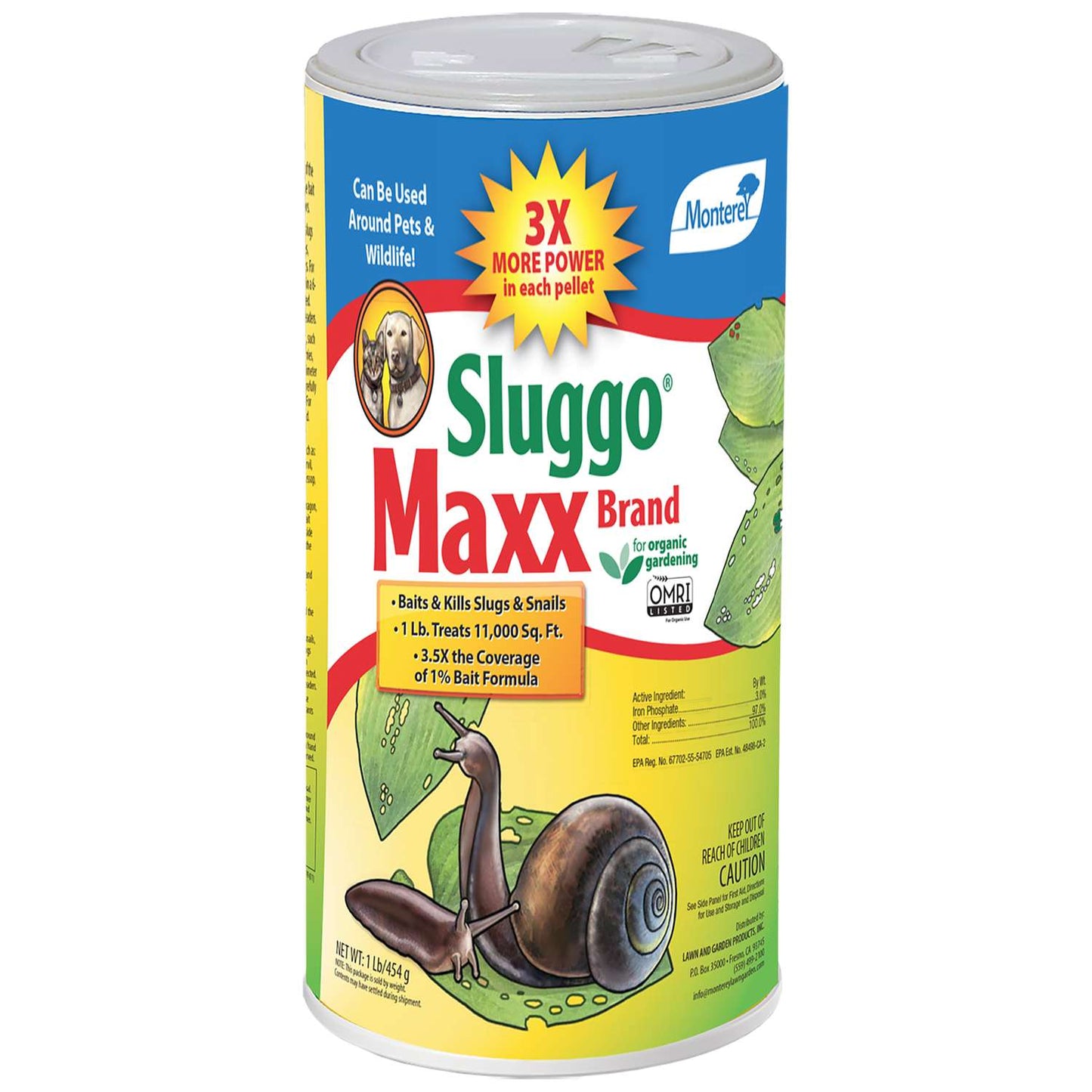  Monterey Sluggo Maxx Slug And Snail Killer 1 Lb