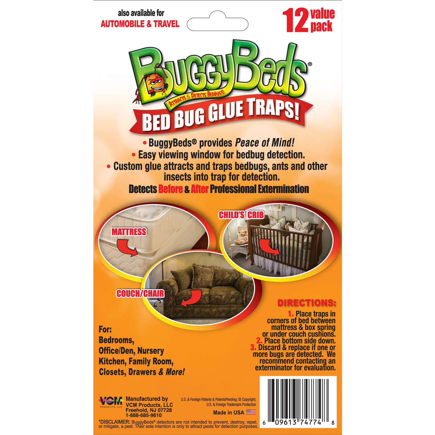  BuggyBeds Glue Trap 12 Pk