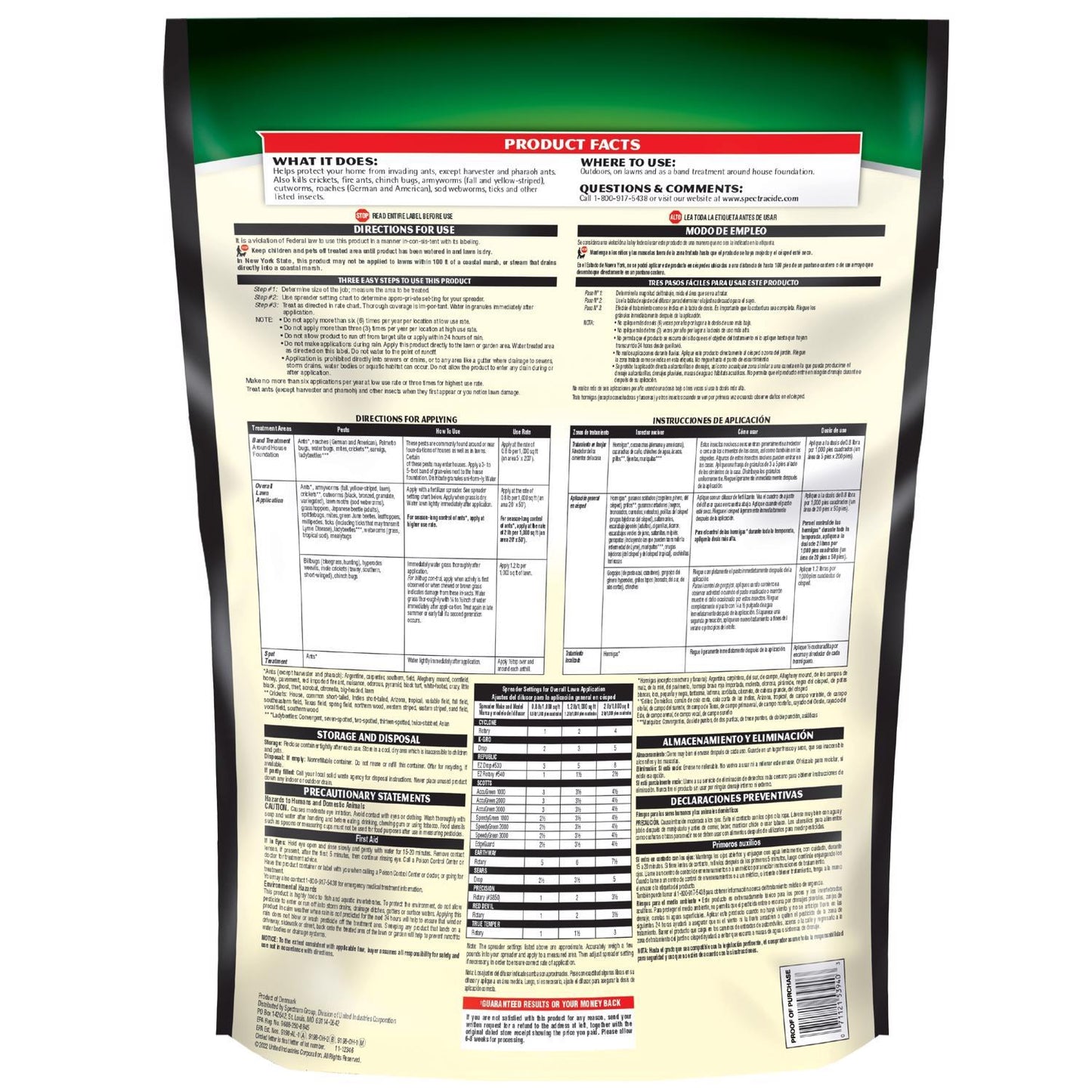  Spectracide Triazicide For Lawns Insect Killer Granules 10 Lb