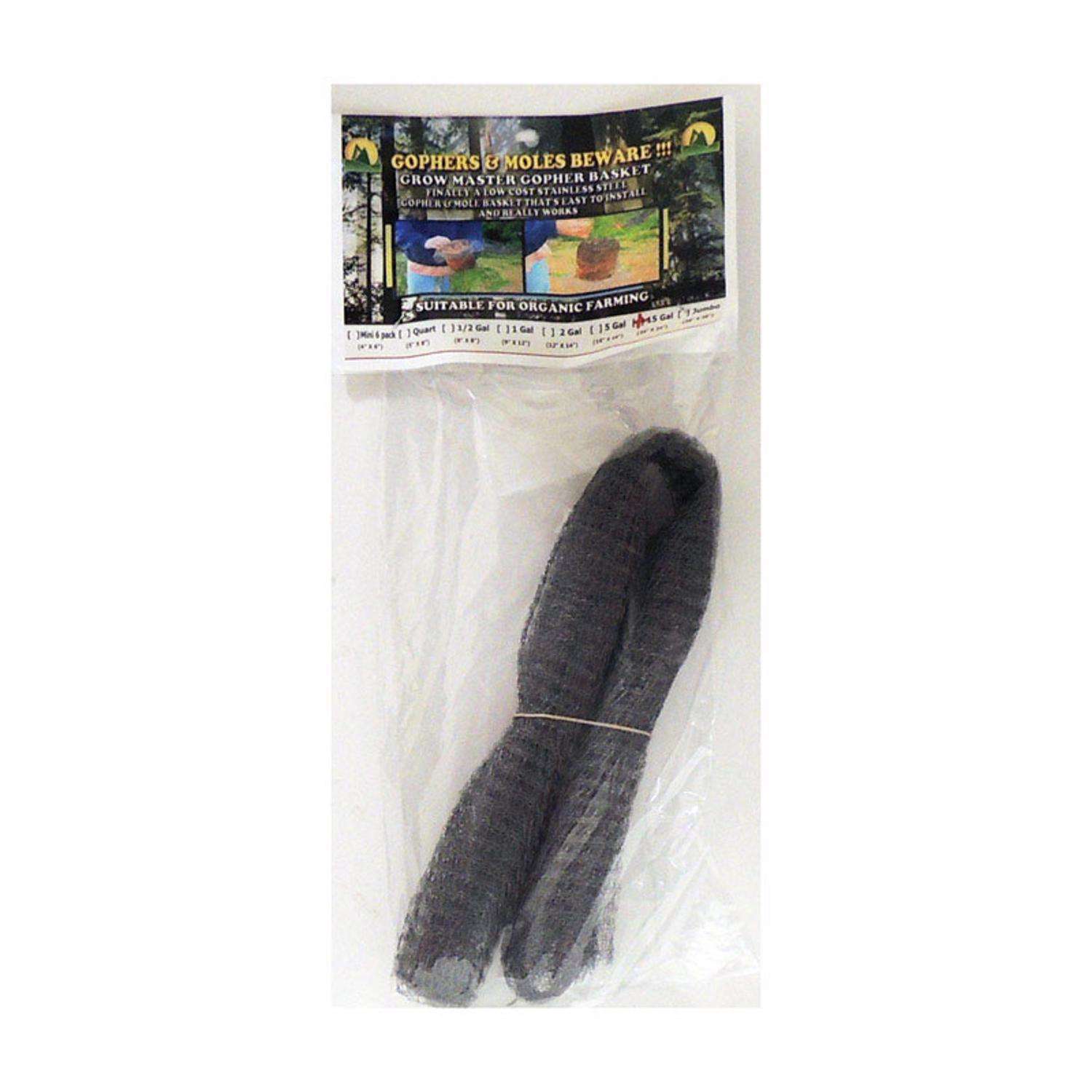  Grow Master 24 In. W Gray Stainless Steel Gopher Wire Basket