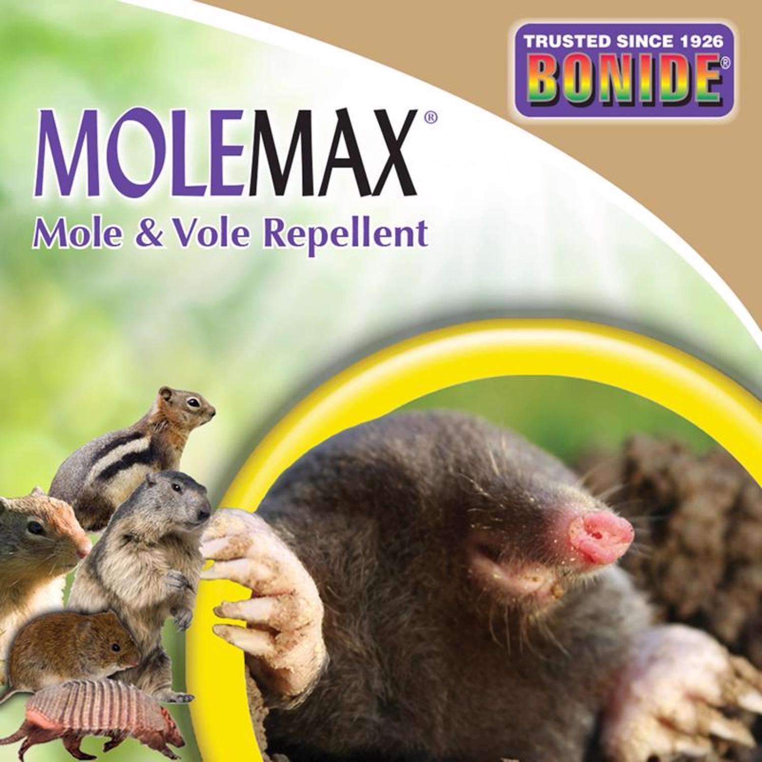  Bonide MoleMax Animal Repellent Granules For Moles And Voles 5 Lb