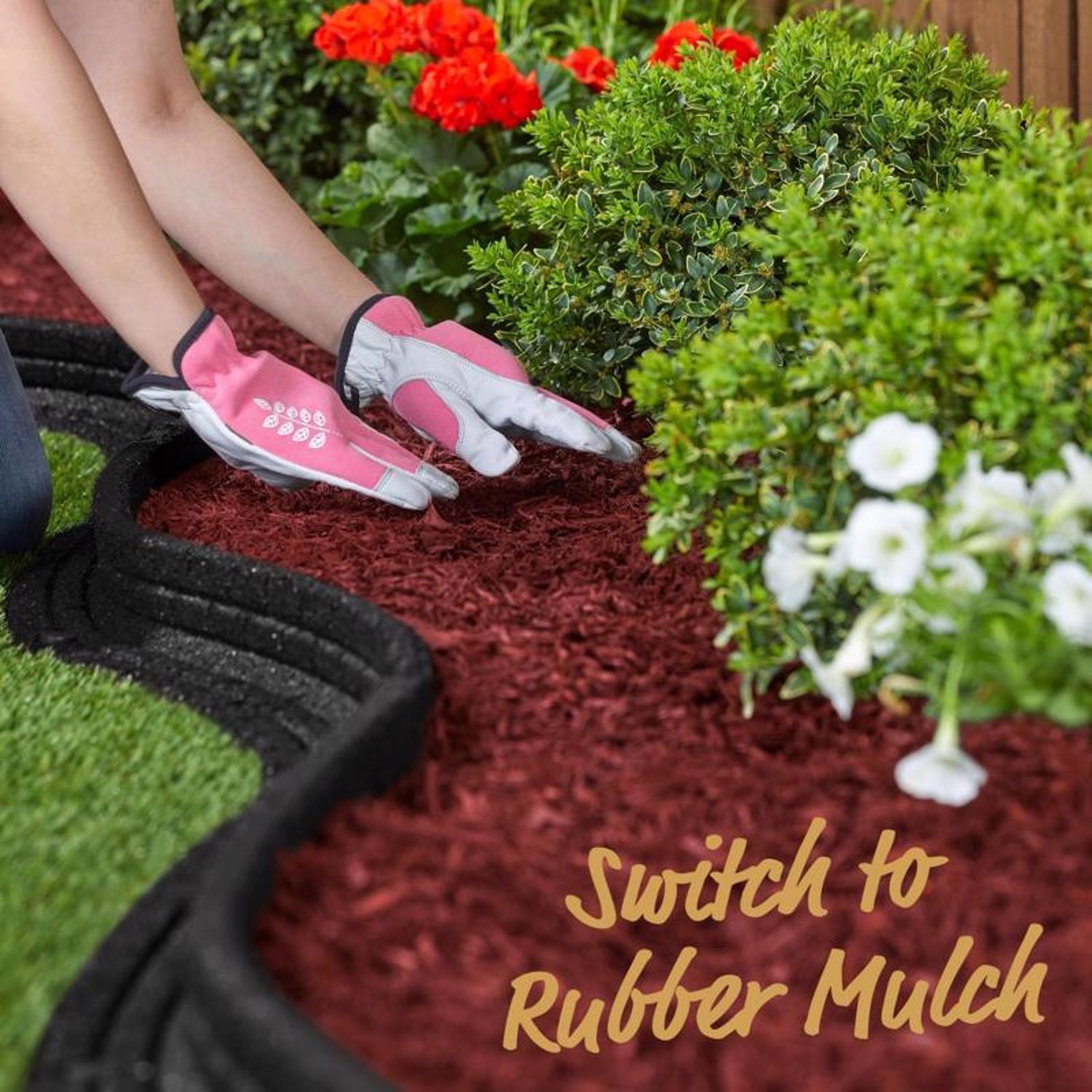  Ground Smart Red Shredded Rubber Mulch 0.8 Cu Ft
