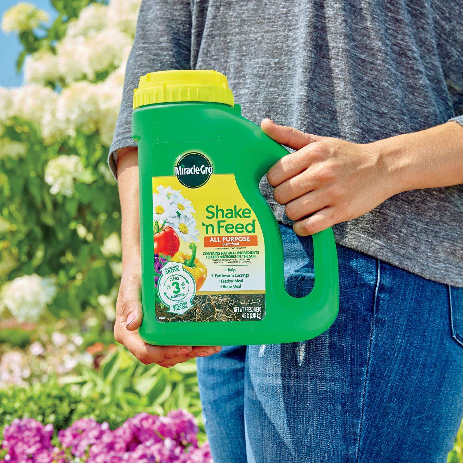  Miracle-Gro Shake 'n Feed Granules All Purpose Plant Food 4.5 Lb