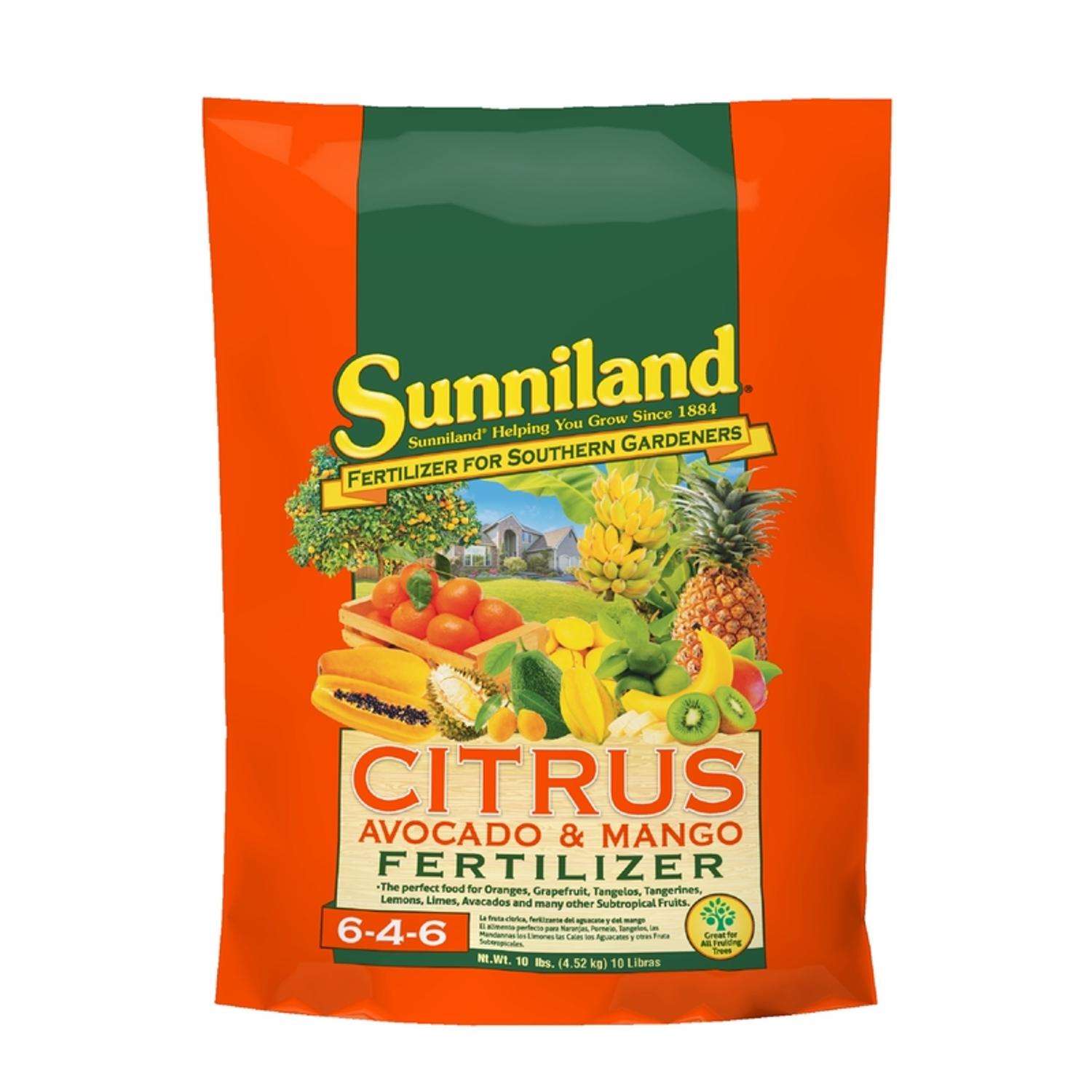  Sunniland Avocado And Mango 6-4-6 Plant Fertilizer 10 Lb