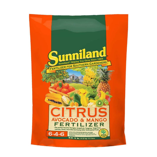  Sunniland Avocado And Mango 6-4-6 Plant Fertilizer 10 Lb