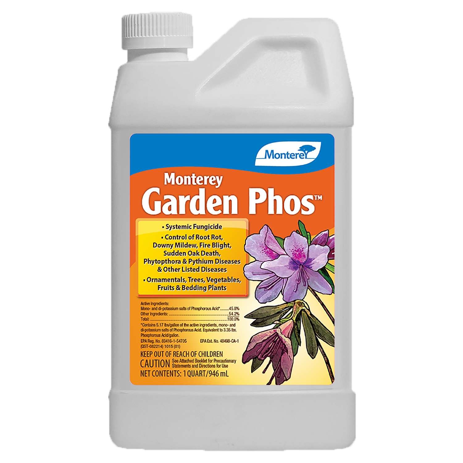  Monterey Garden Phos Concentrated Liquid Fungicide 1 Qt