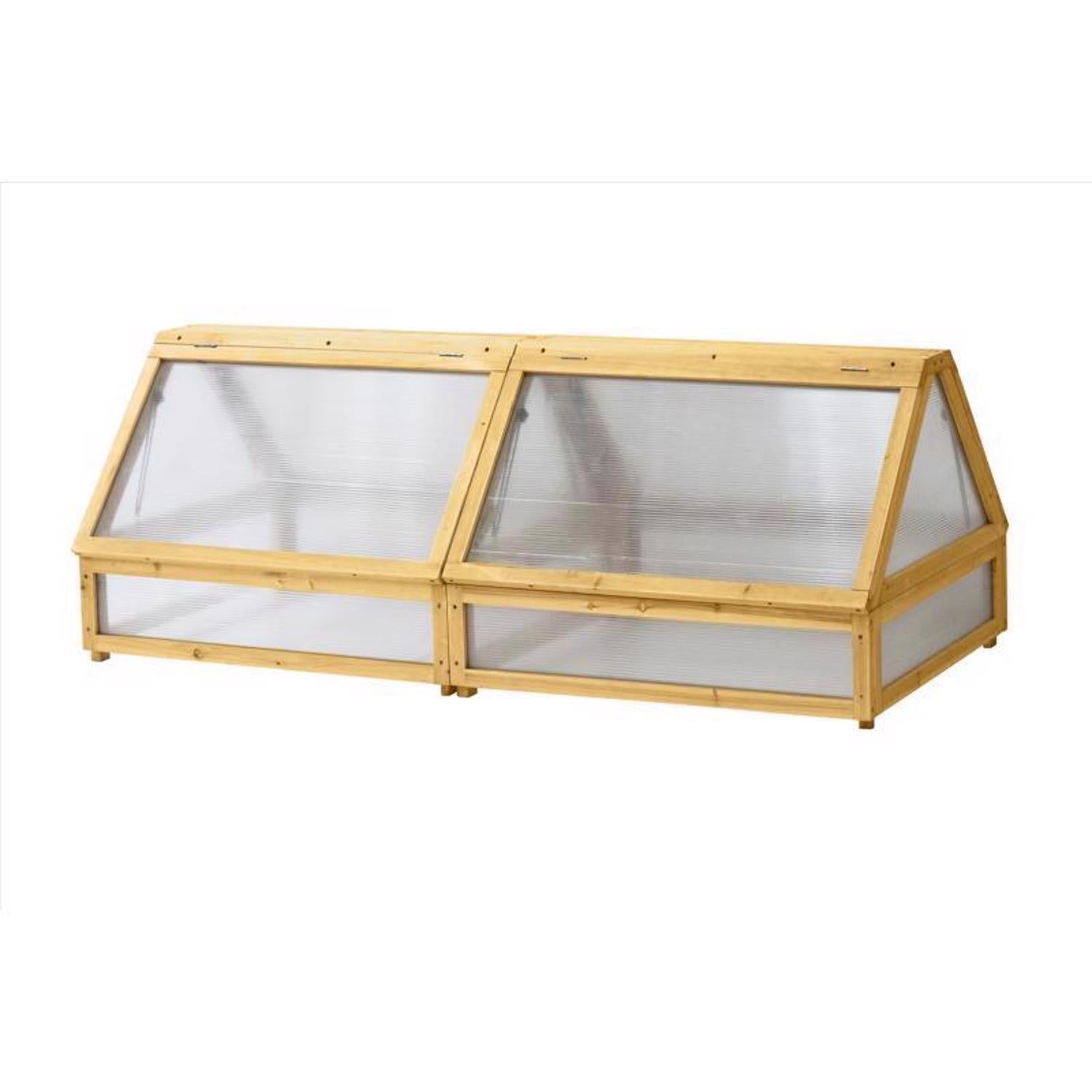  VegTrug Cold Frame Natural 71 In. W X 30 In. D X 26 In. H Raised Bed Greenhouse