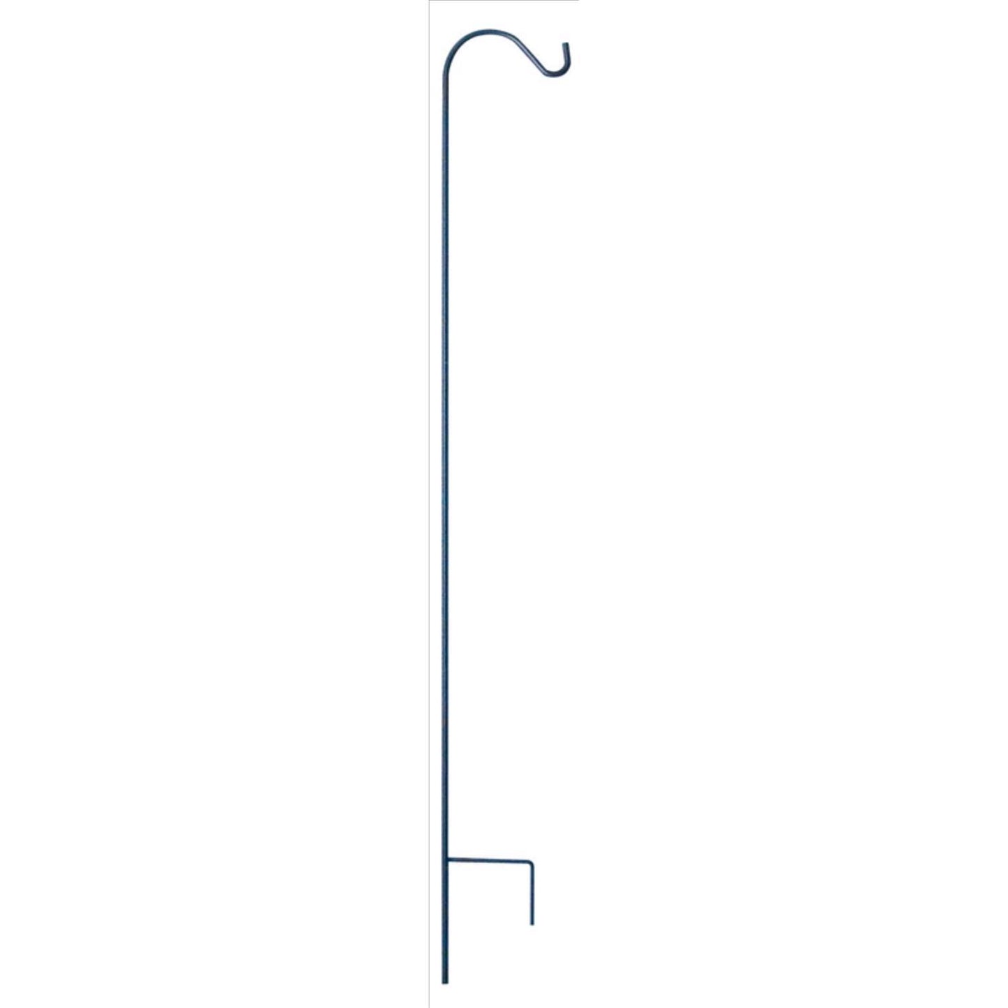  Living Accents Black Steel 64 In. H Single Crook Plant Hook 1 Pk