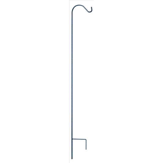  Living Accents Black Steel 64 In. H Single Crook Plant Hook 1 Pk