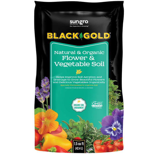  Black Gold Organic Flower And Vegetable Garden Soil 1.5 Cu Ft