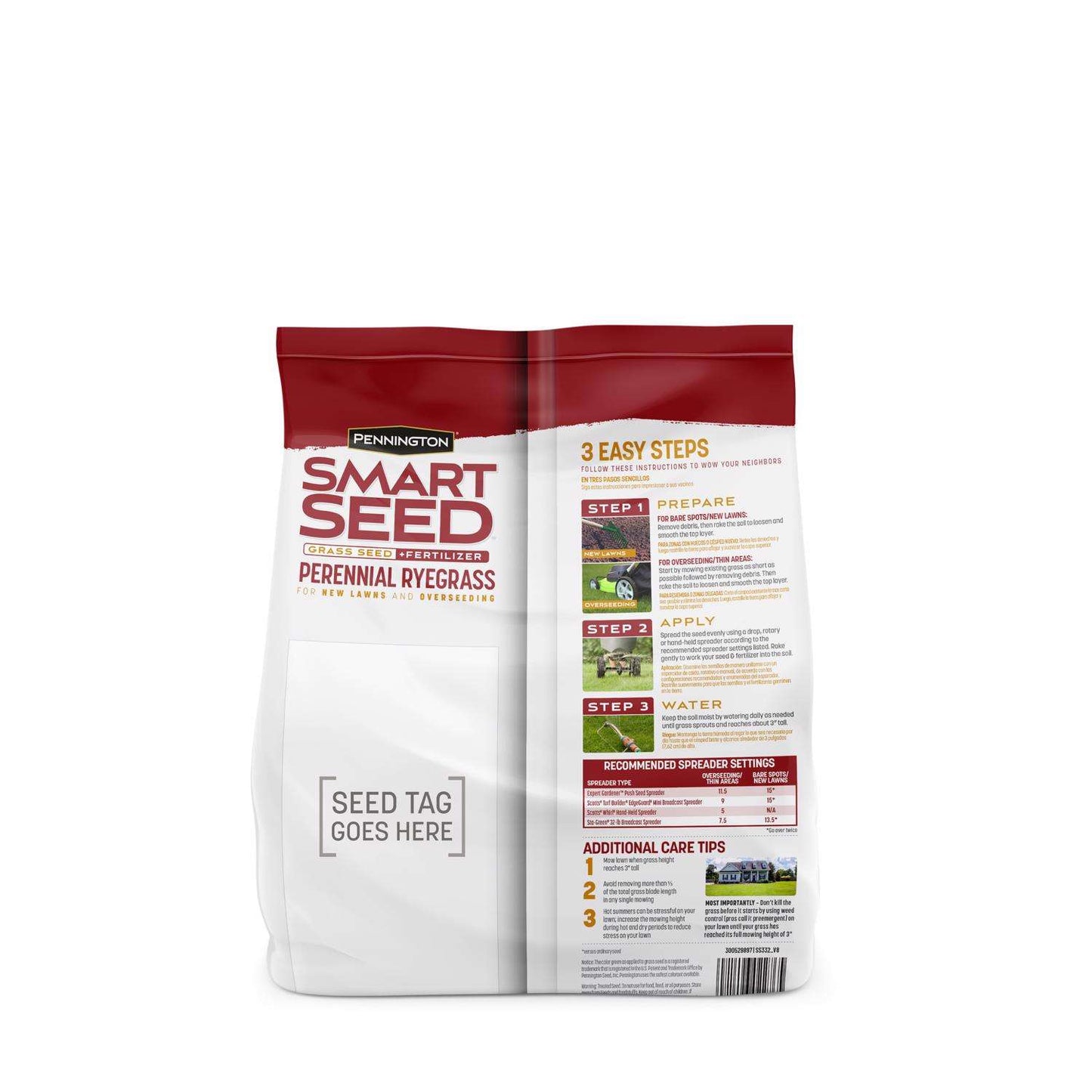  Pennington Smart Seed Perennial Ryegrass Sun Or Shade Grass Seed And Fertilizer 3 Lb