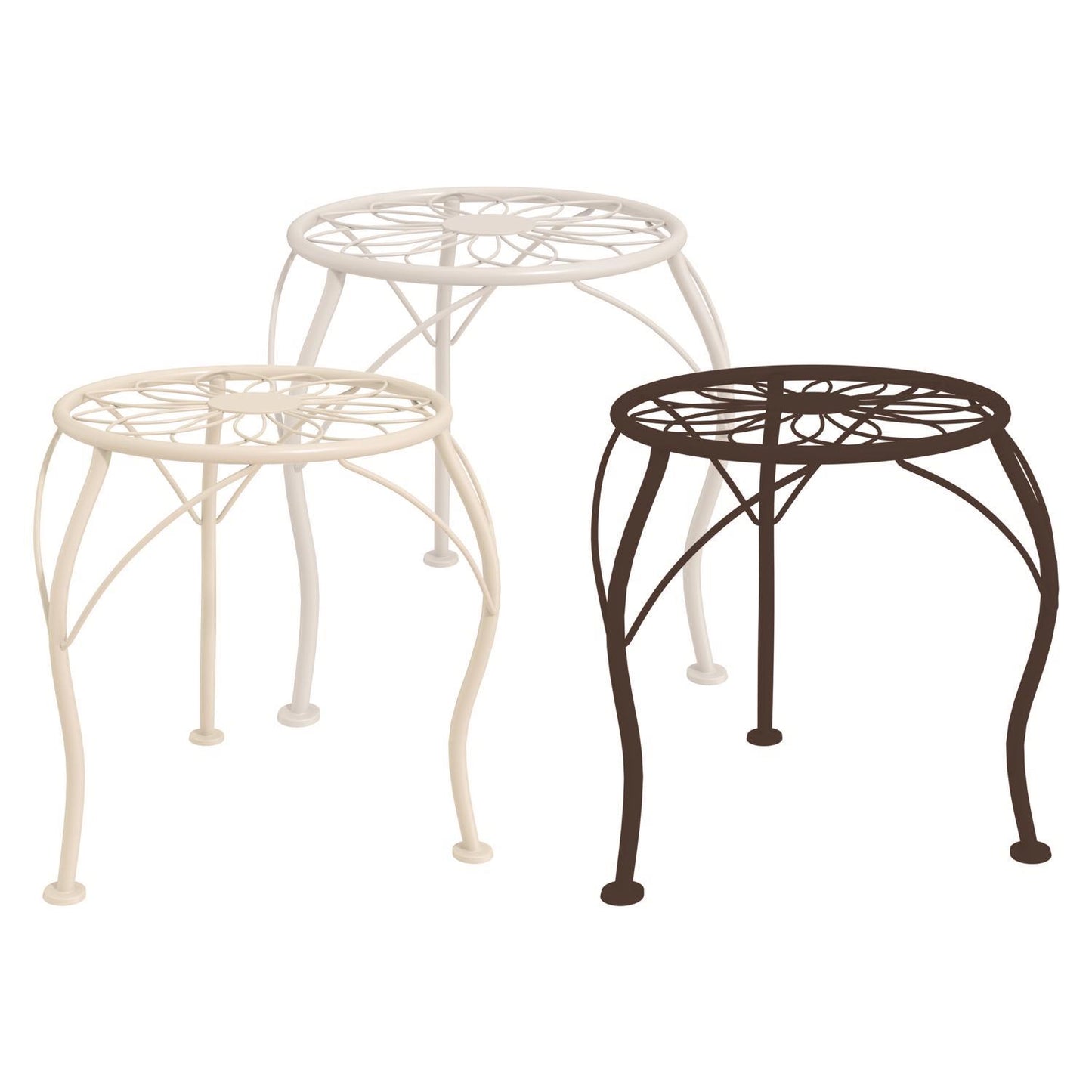  Classic Home & Garden 13.3 In. H Multi-colored Cast Iron Plant Stand