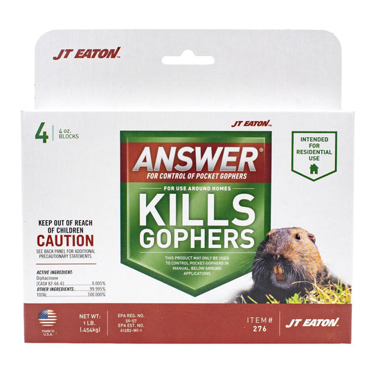  JT Eaton Answer Toxic Bitrex Bait Blocks For Gophers And Moles 1 Lb 4 Pk