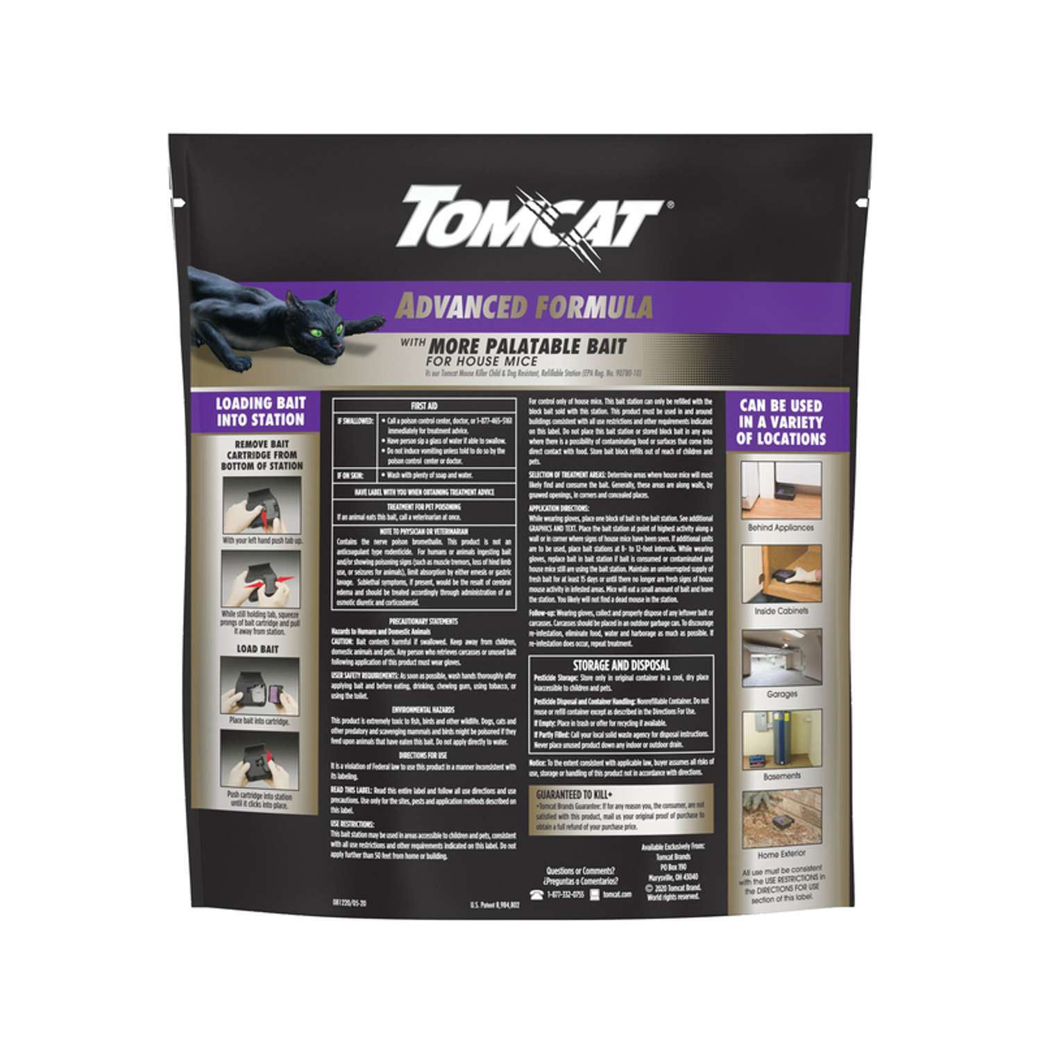  Tomcat Advanced Formula Bait Station And Bait Blocks For Mice 6 Oz 6 Pk