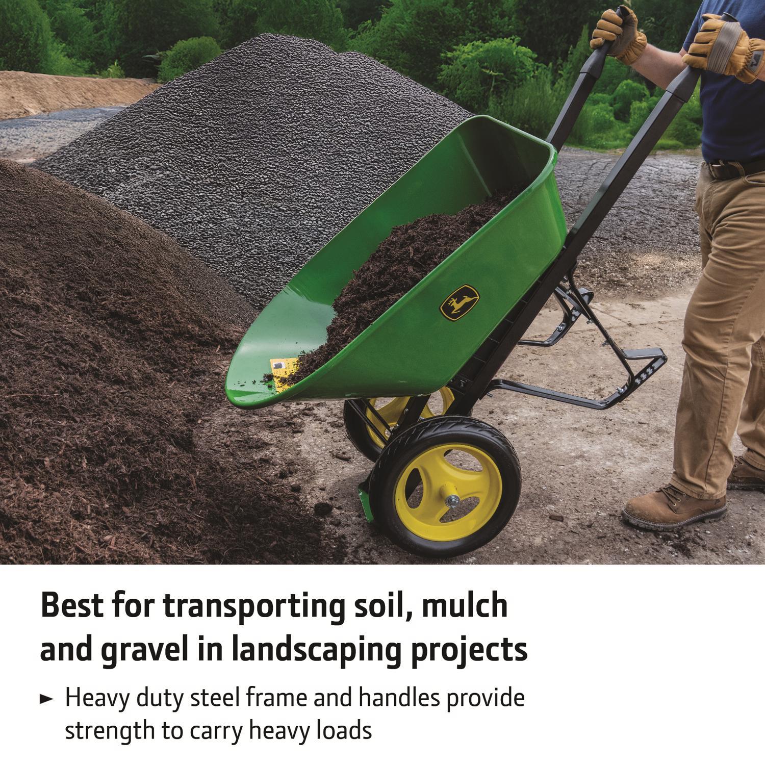  John Deere Steel Wheelbarrow 7 Cu Ft