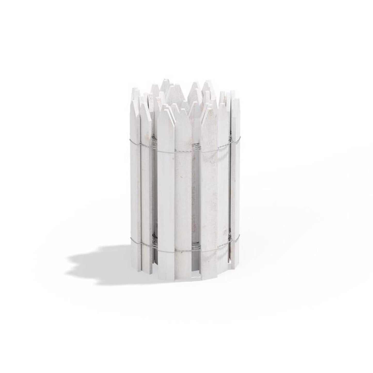  Greenes 144 In. L X 16 In. H Wood White Garden Fence