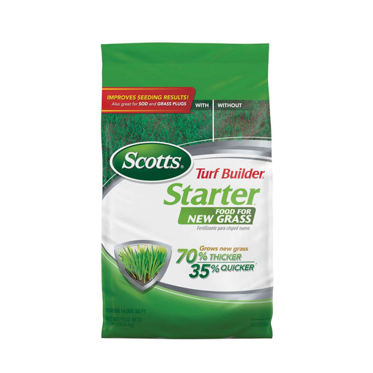  Scotts Turf Builder Lawn Starter Lawn Fertilizer For All Grasses 14000 Sq Ft