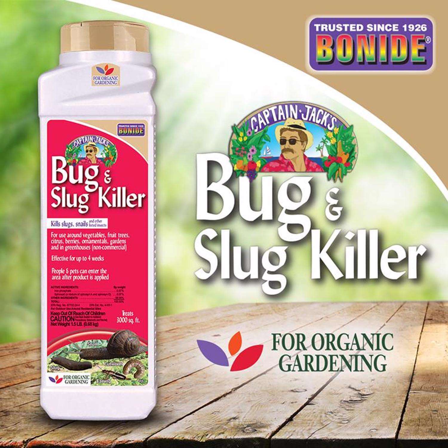  Bonide Bug & Slug Organic Insect Killer Granules 1.5 Lb