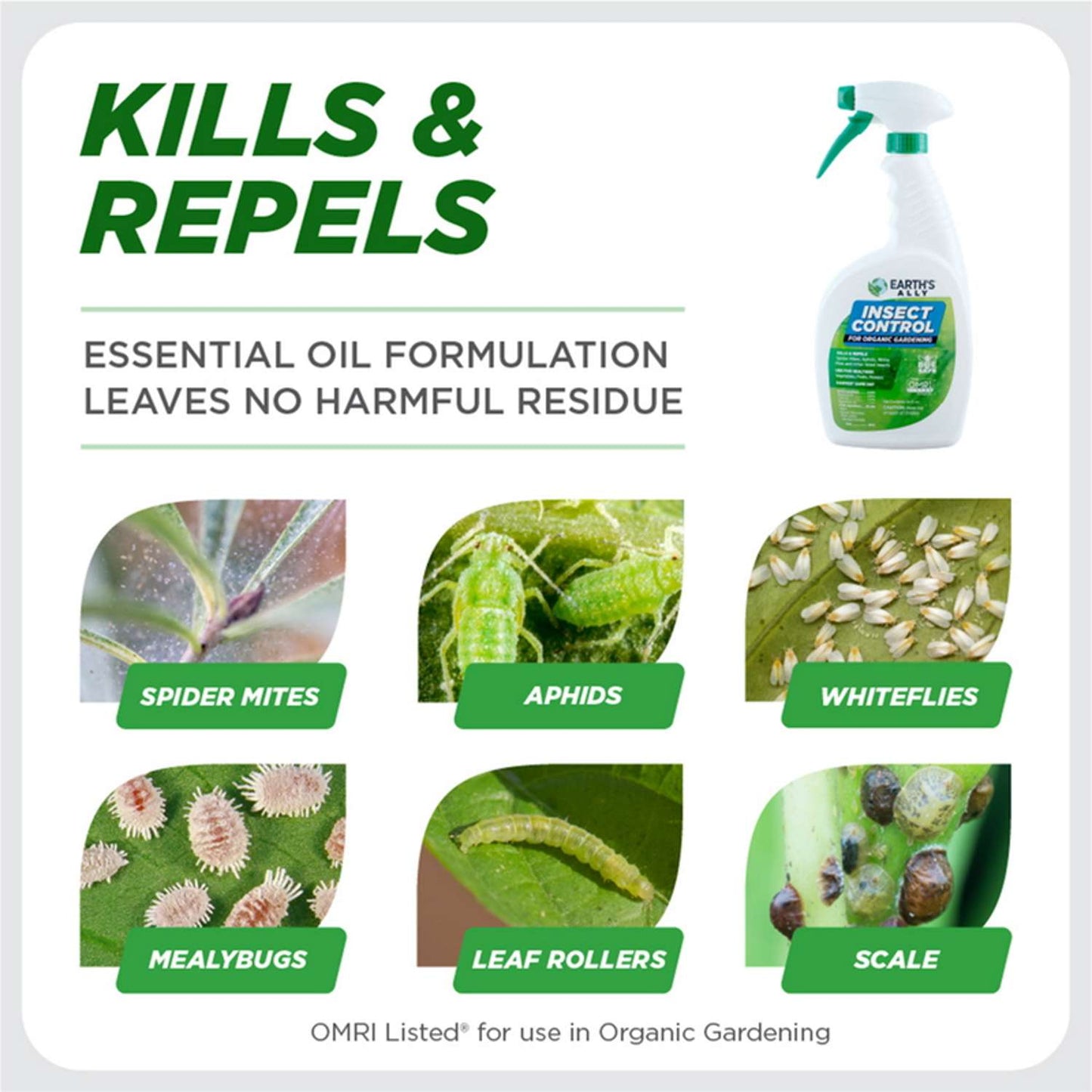  Earth's Ally Organic Insect Control Liquid 24 Oz
