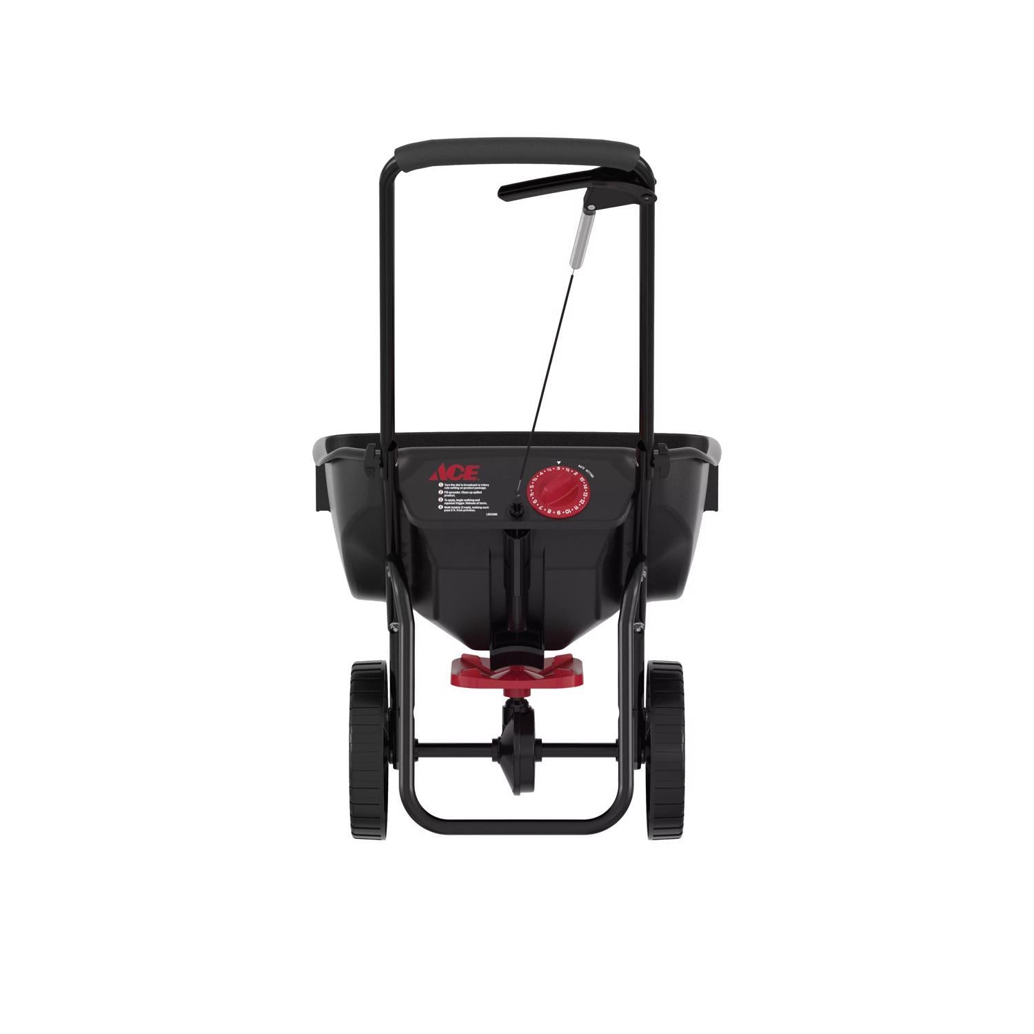  Ace Broadcast Push Spreader For Fertilizer/Ice Melt/Seed 10000 Sq Ft